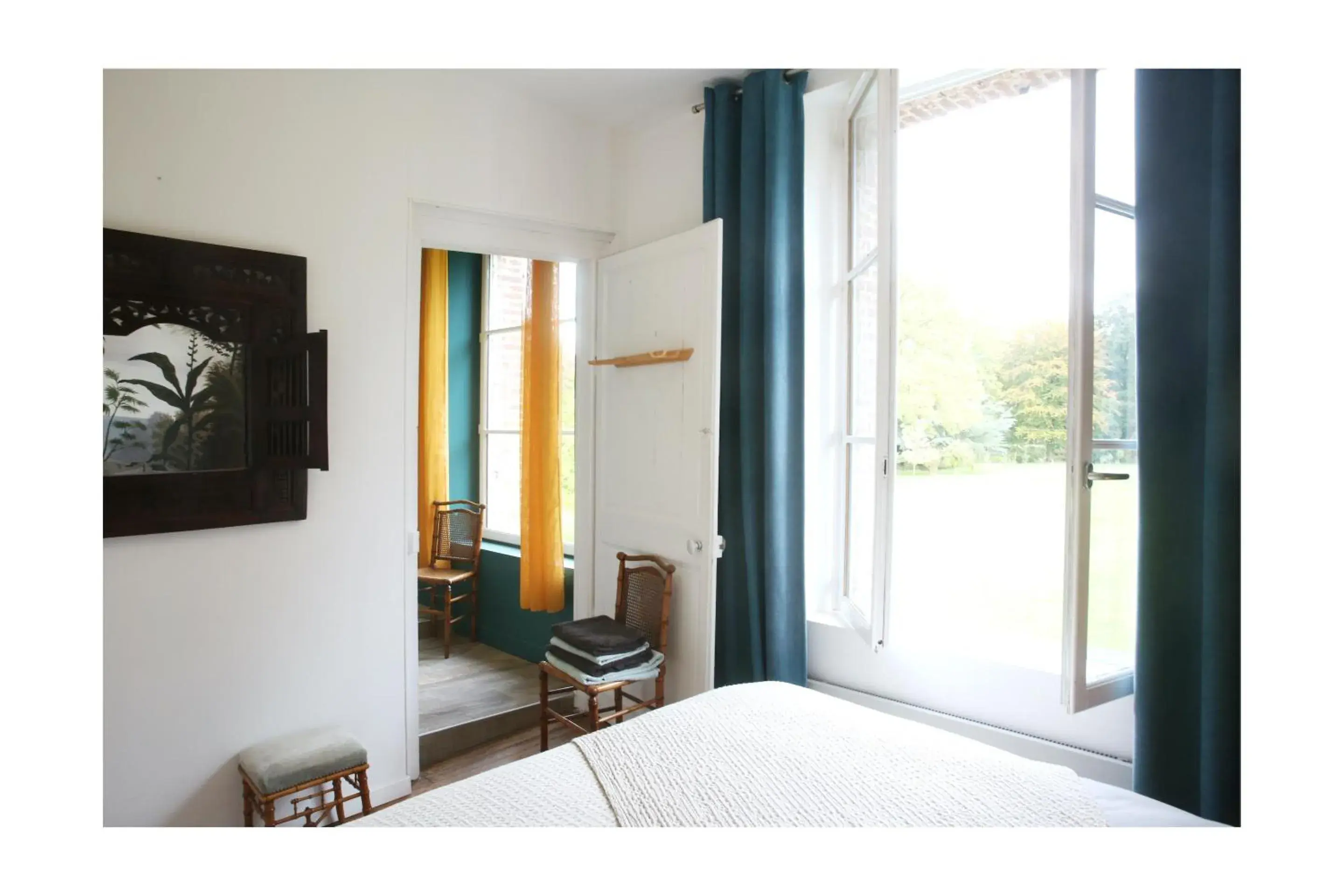 Bedroom, Bed in Château d'Harcelaines Bedroom, Bed in Château d'Harcelaines