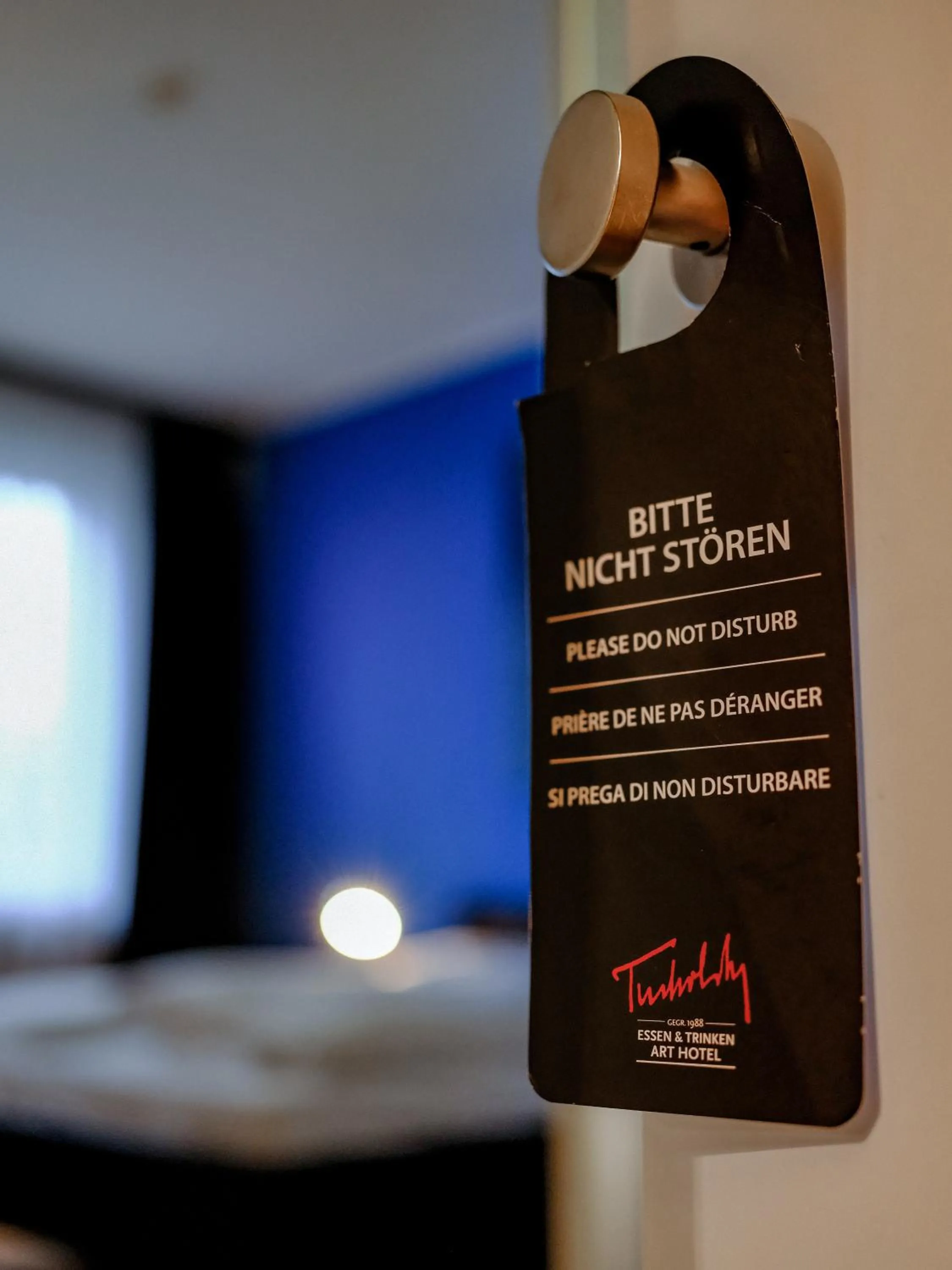 Property logo or sign, Bed in art Hotel Tucholsky