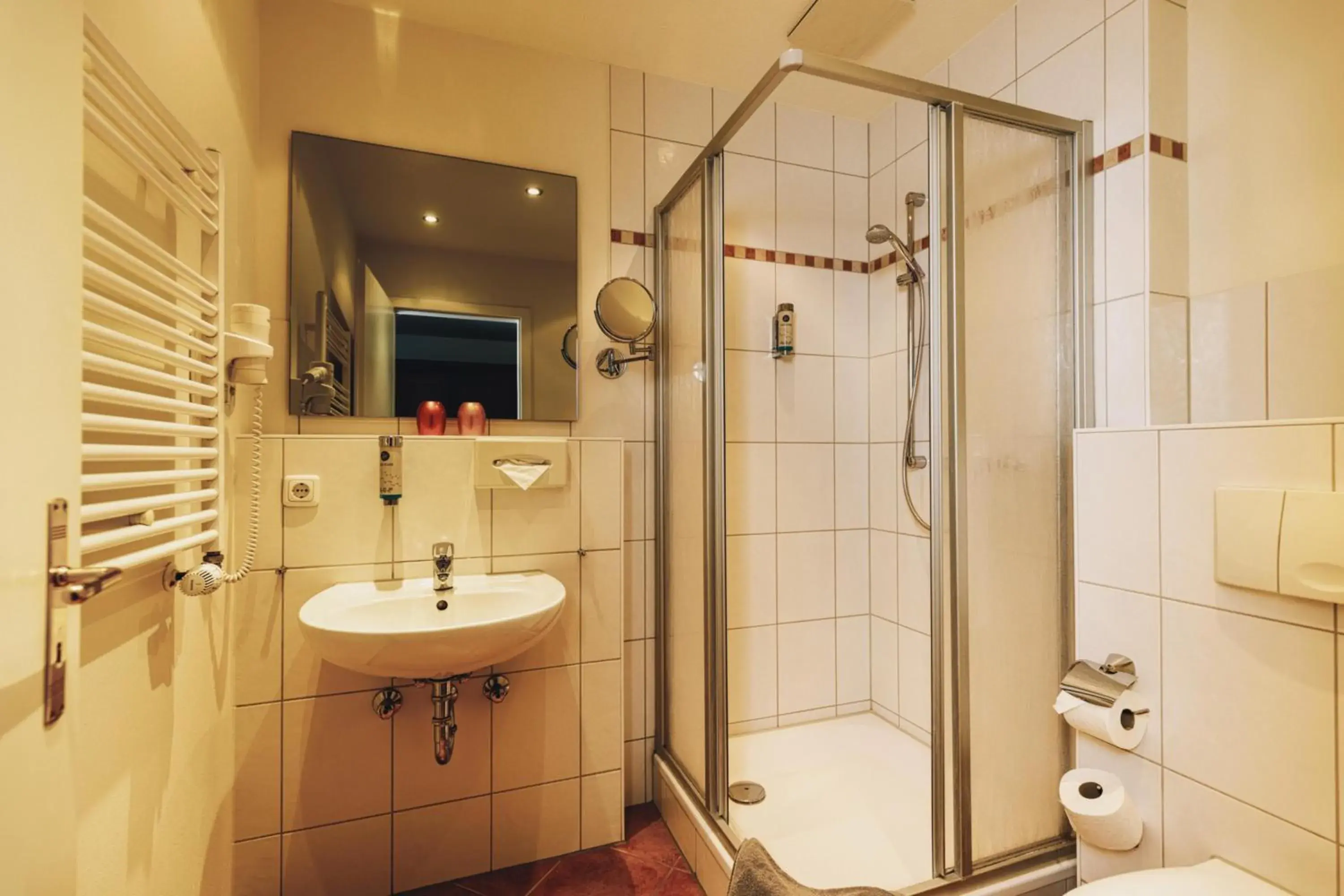 Bathroom in Seehotel Heidehof Bathroom in Seehotel Heidehof