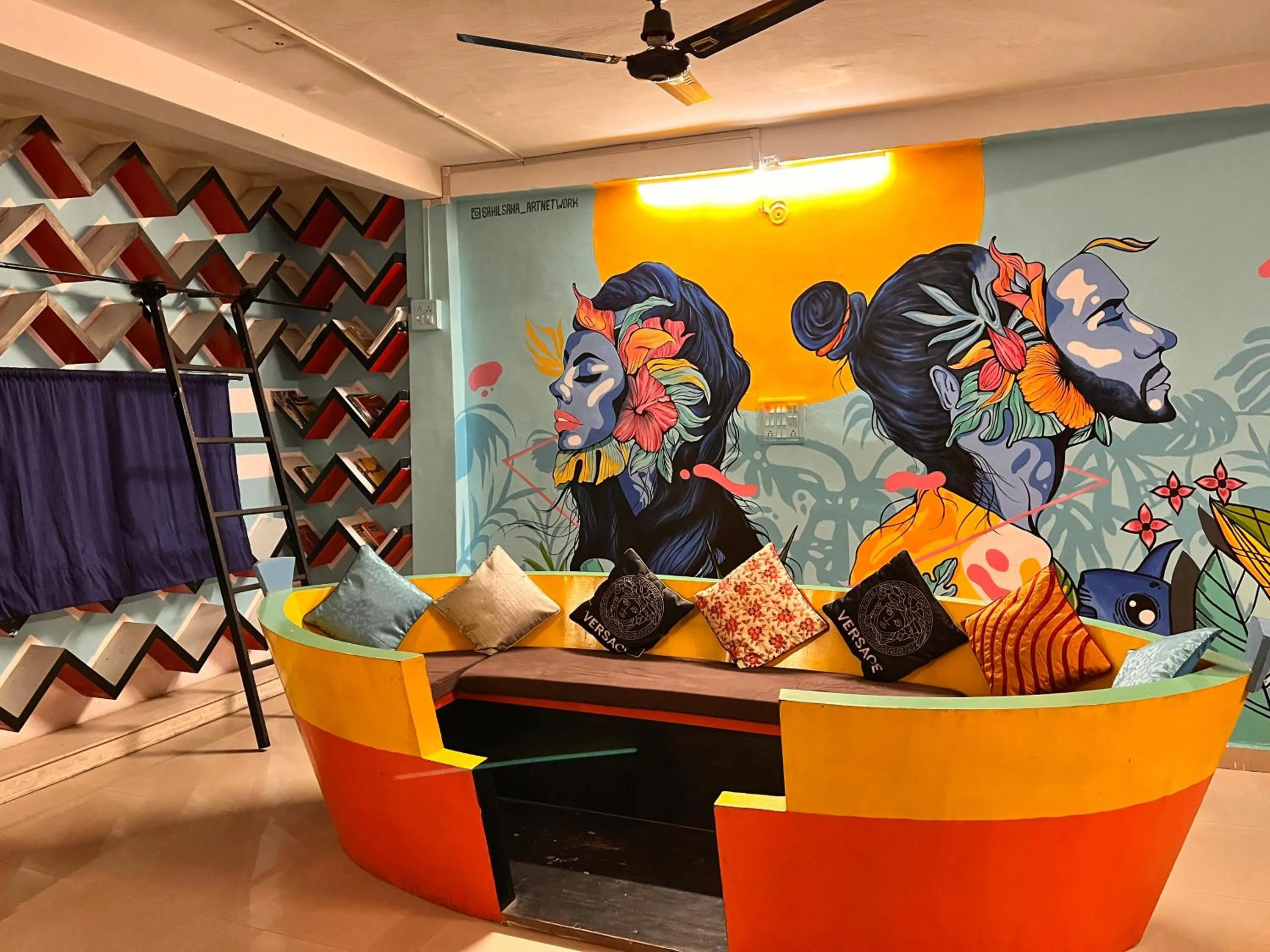 Living room in Madsquad Hostel Dorms & Rooms