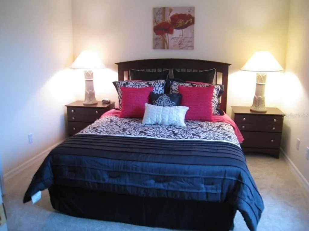 Bedroom, Bed in Family Vacation Home With Pool and Spa Near Disney and Universal