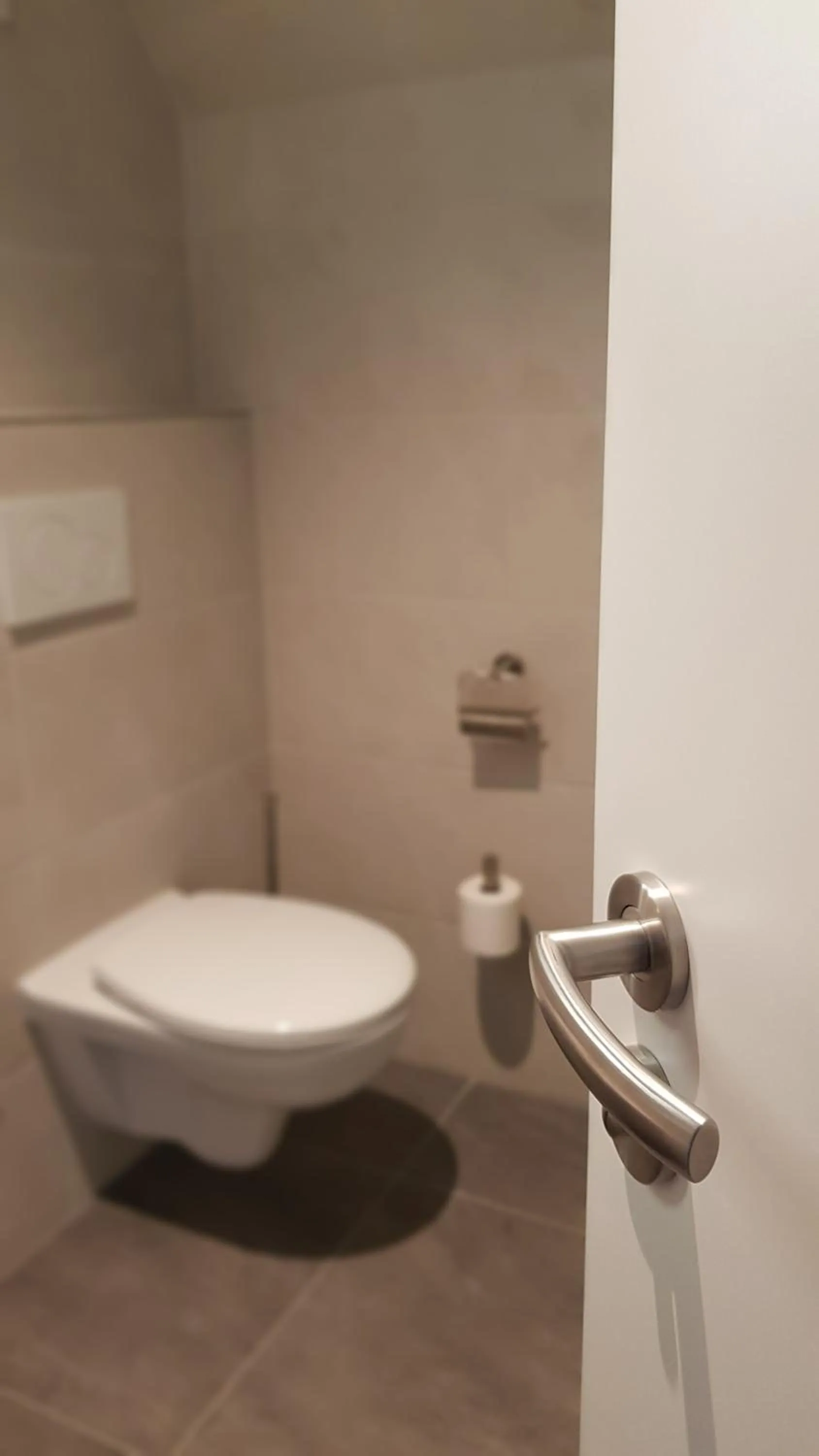 Toilet in Cross-Country-Hotel Hirsch