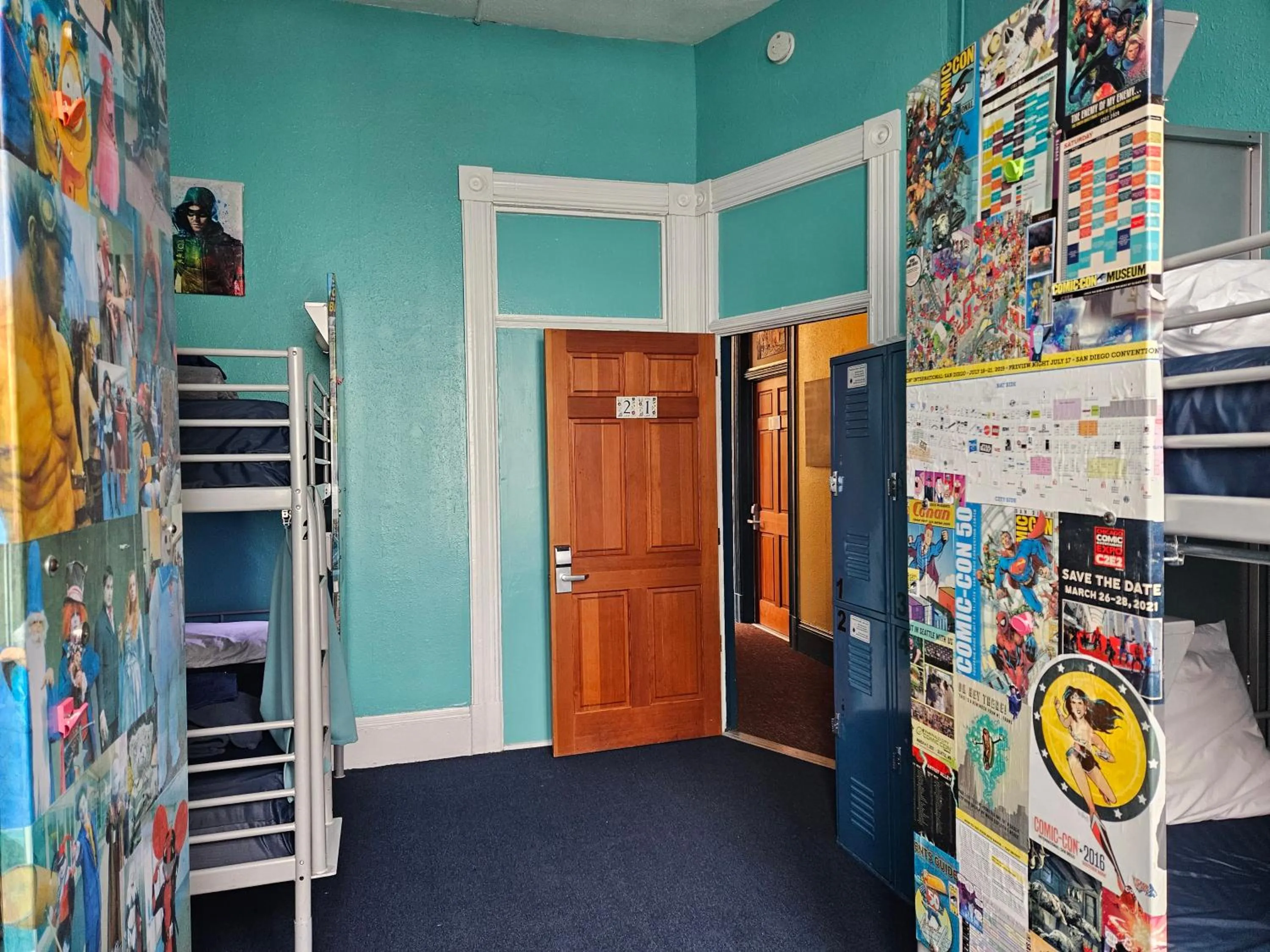 Bedroom in Gaslamp Hostel