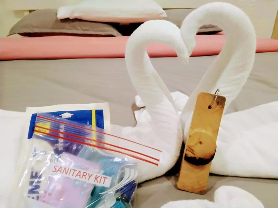 Bed in Monallan Boracay Hotel