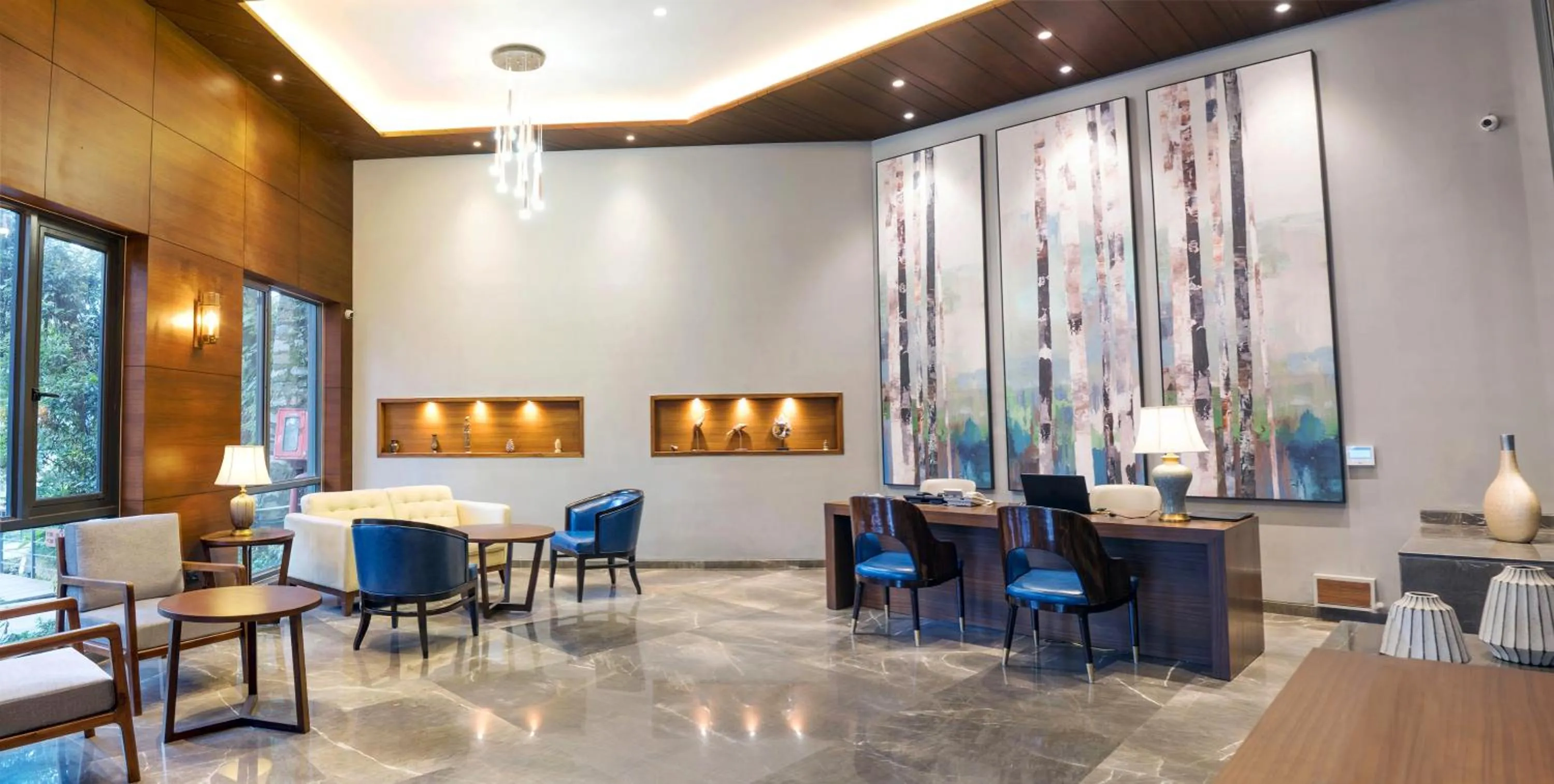 Seating area in The Rosefinch Sarovar Portico