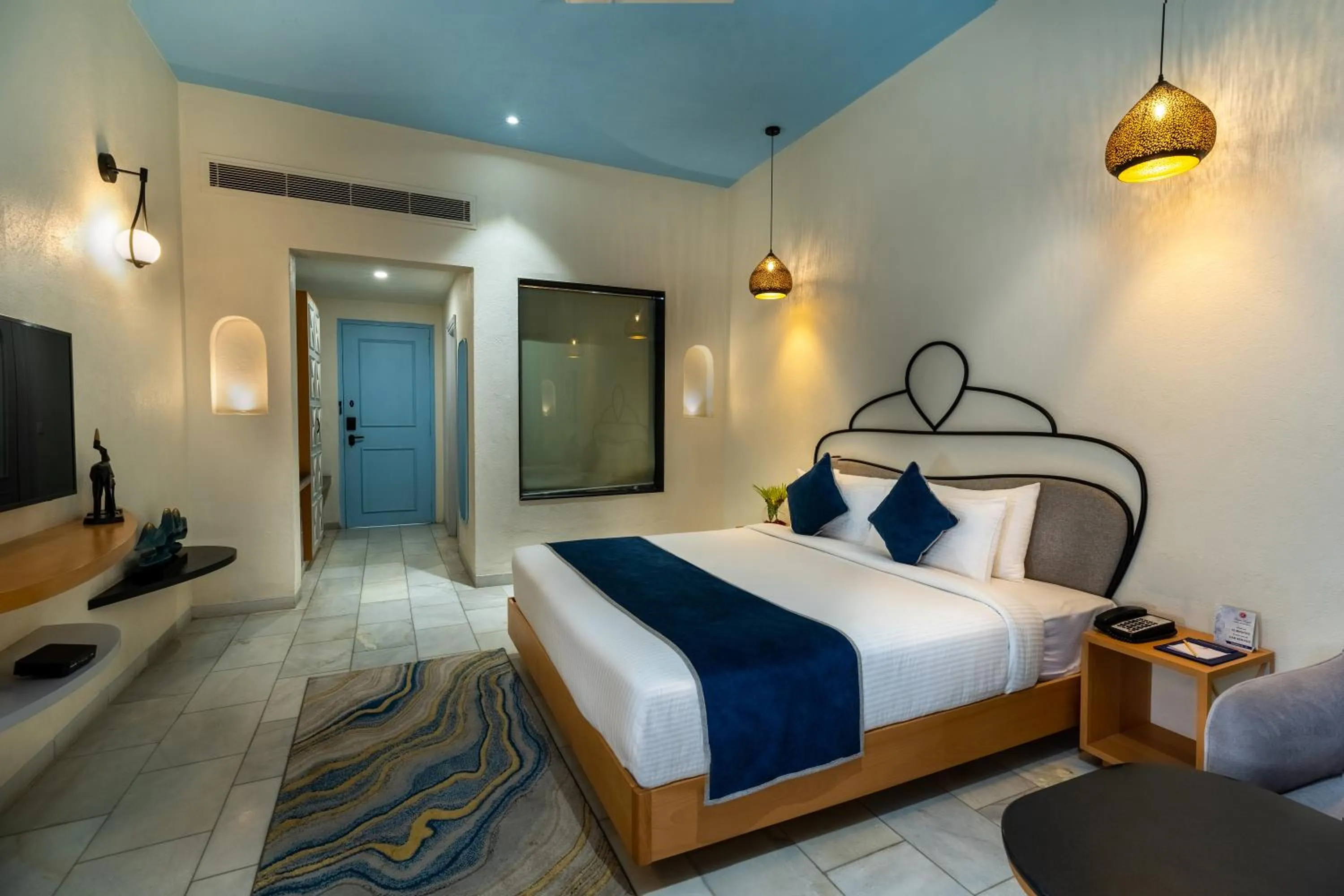 Bedroom, Bed in Ramee Royal Resort & Spa - Udaipur