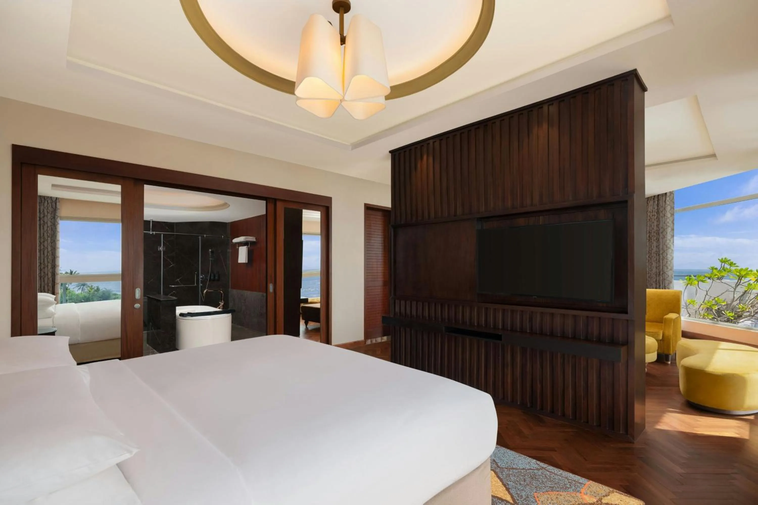 Bed in Sheraton Kosgoda Turtle Beach Resort