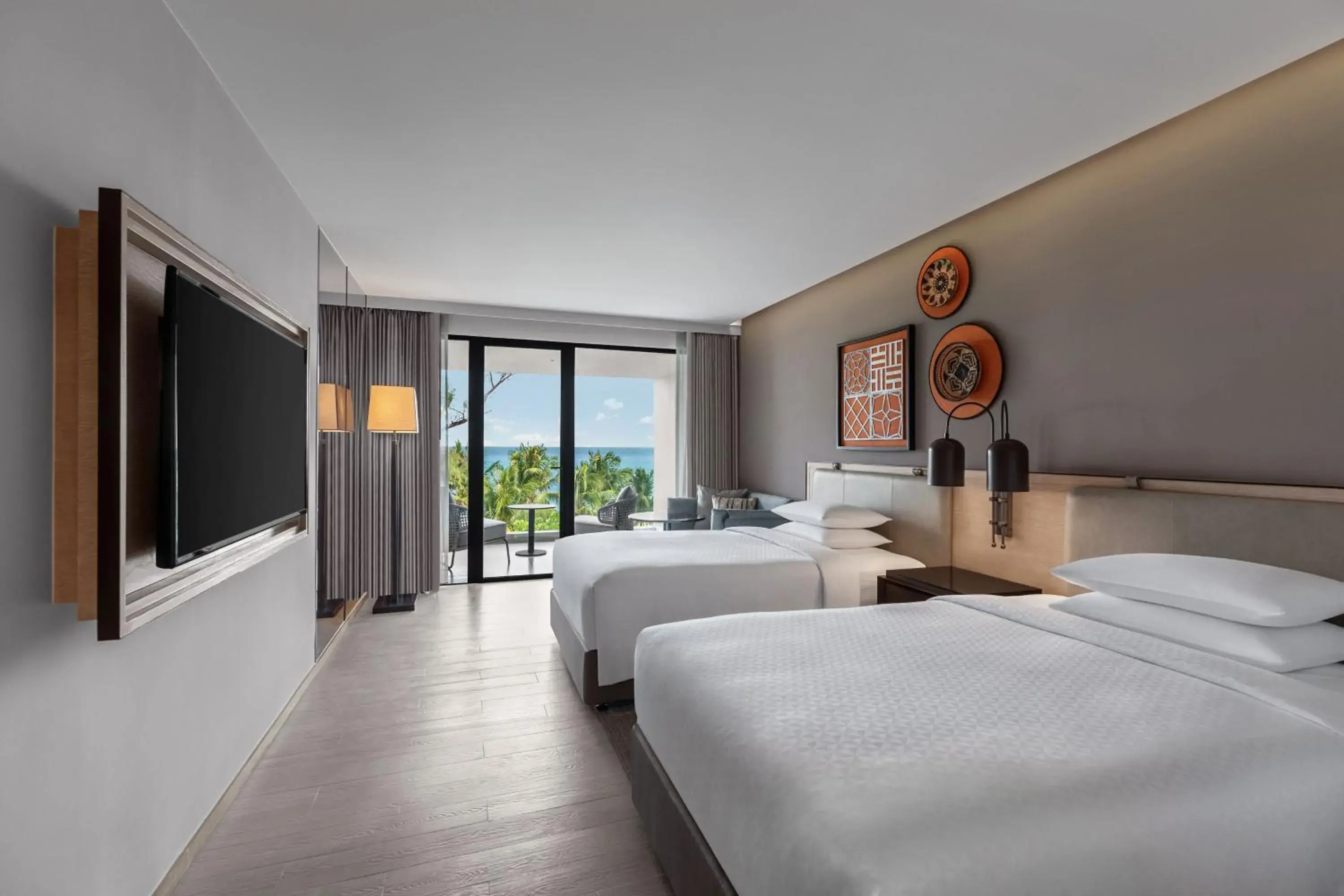 Deluxe, Guest room, 2 Double, Ocean view, Balcony in Four Points by Sheraton Phuket Patong Beach Resort Deluxe, Guest room, 2 Double, Ocean view, Balcony in Four Points by Sheraton Phuket Patong Beach Resort