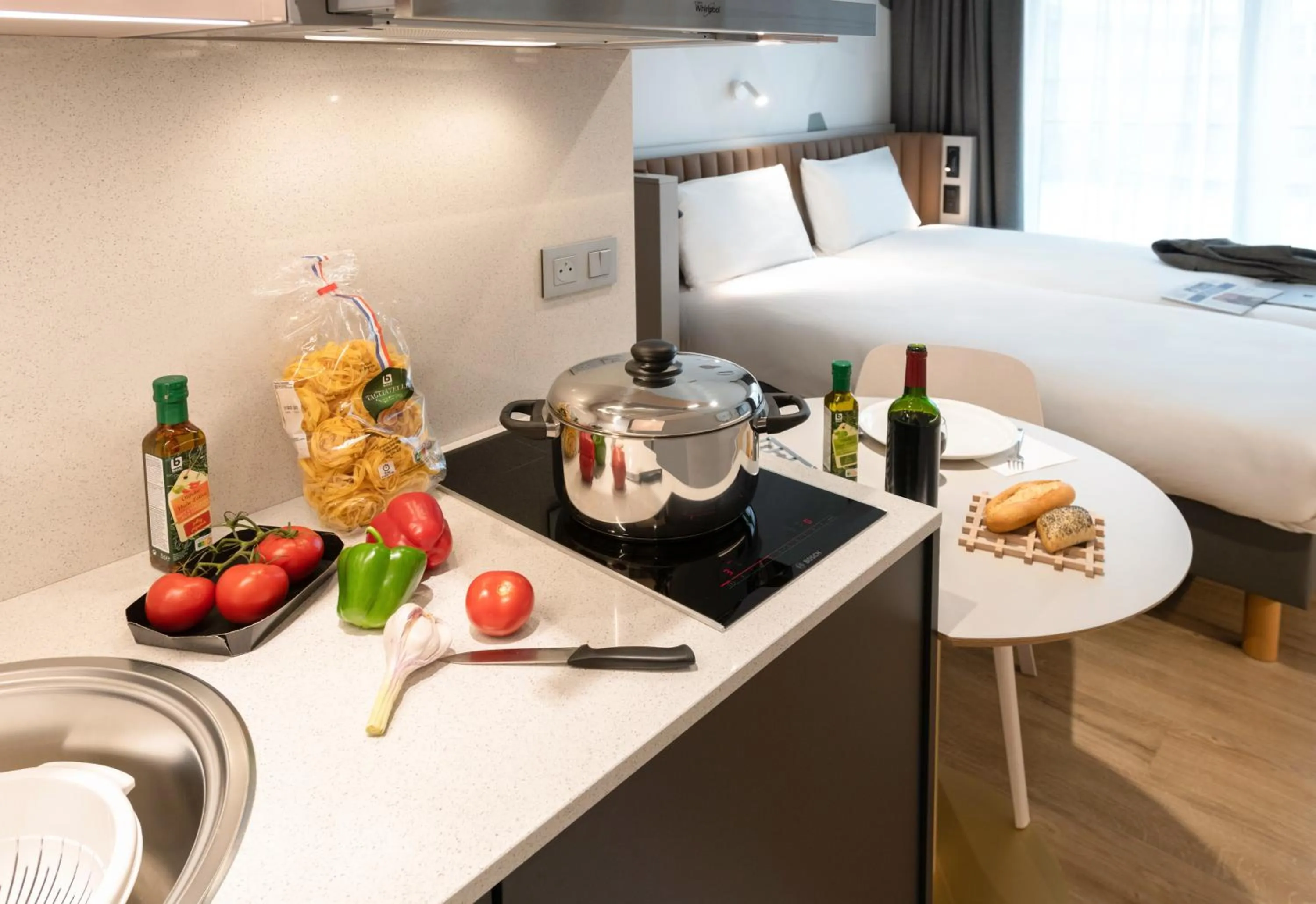 Kitchen or kitchenette in Adagio access Brussels Delta