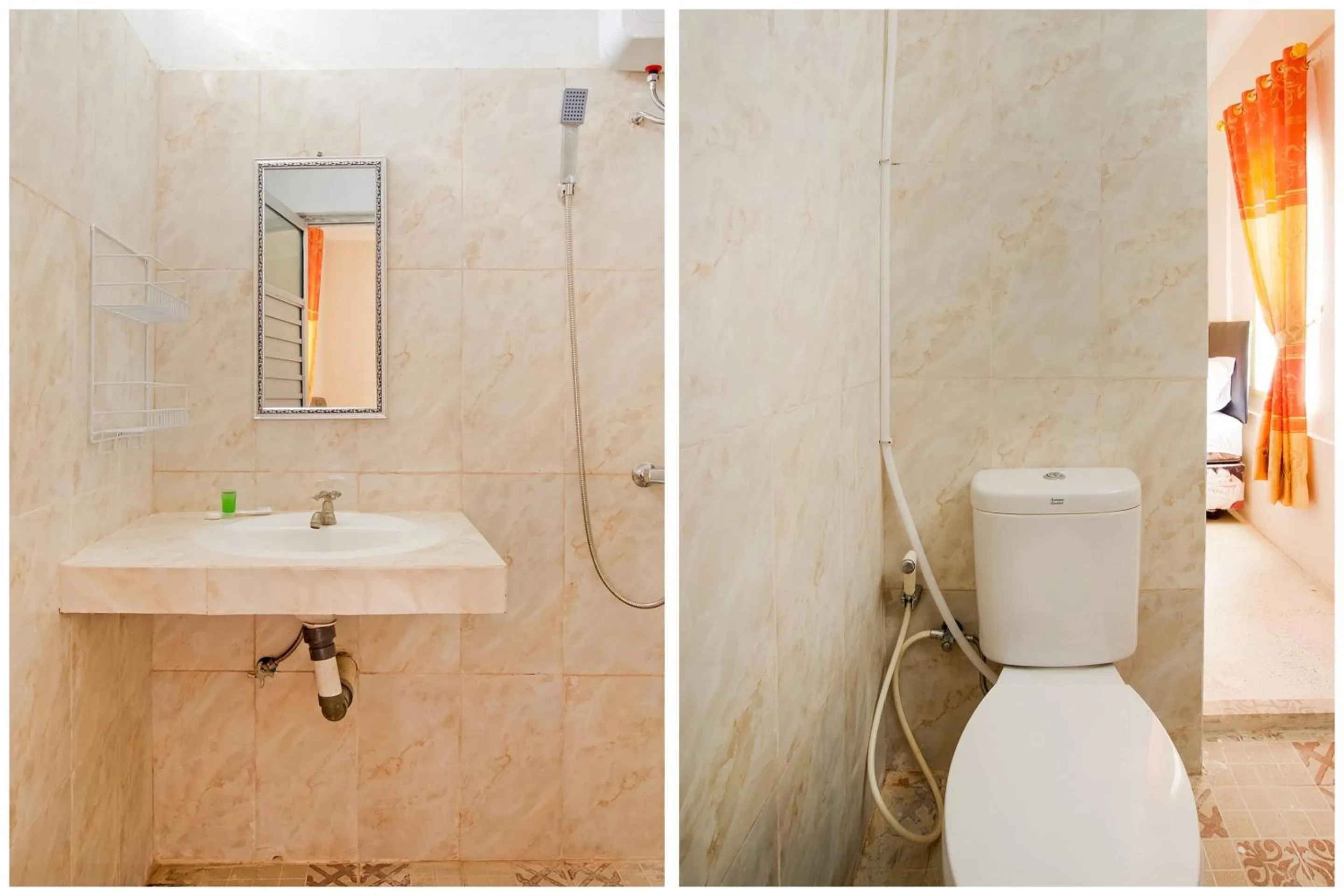 Bathroom in Hotel O Lansano Residence Syariah