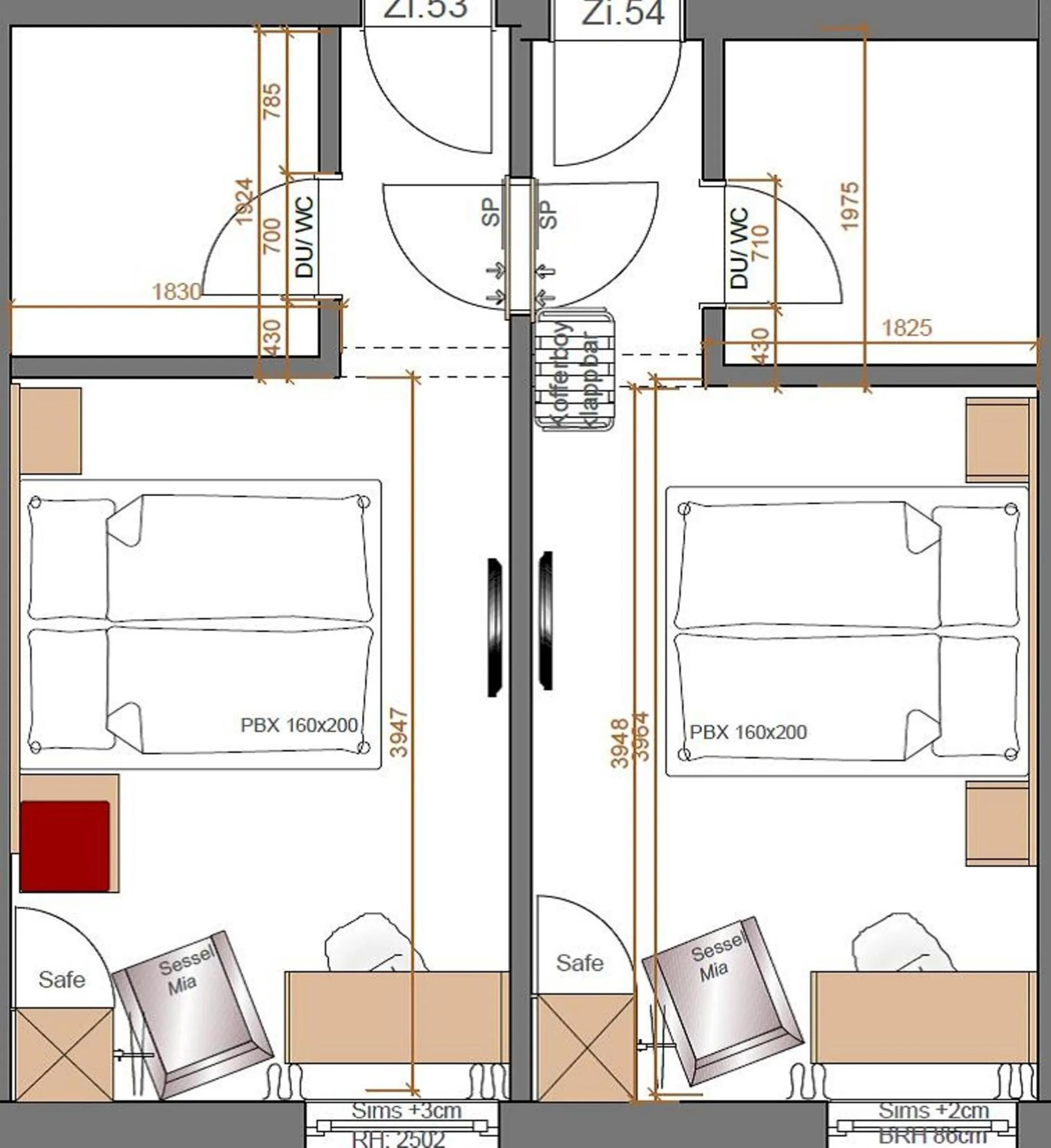 Photo of the whole room in Hotel Azenberg
