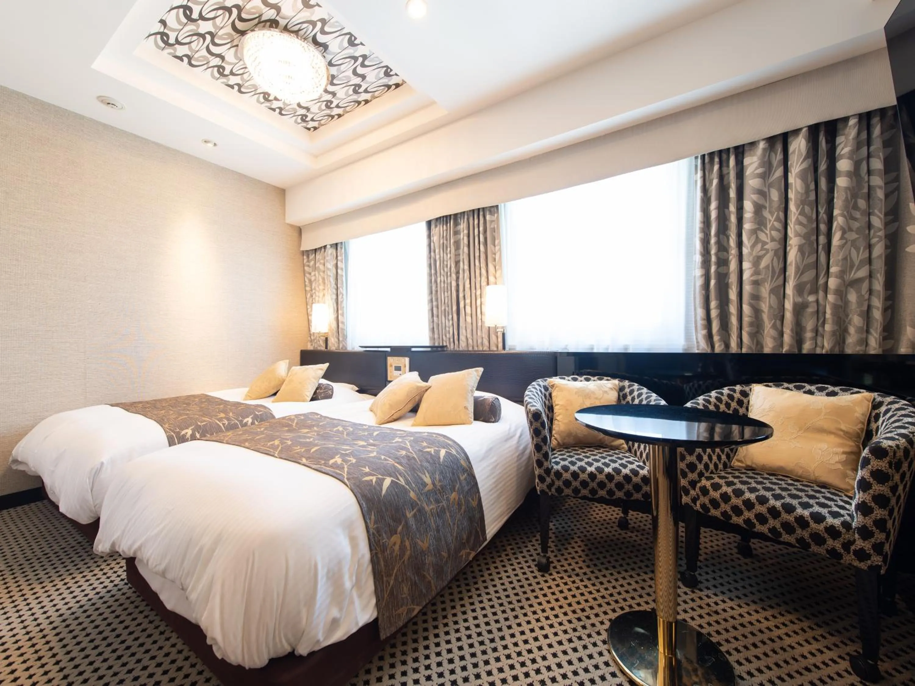 Bed in APA Hotel Ueno Hirokoji