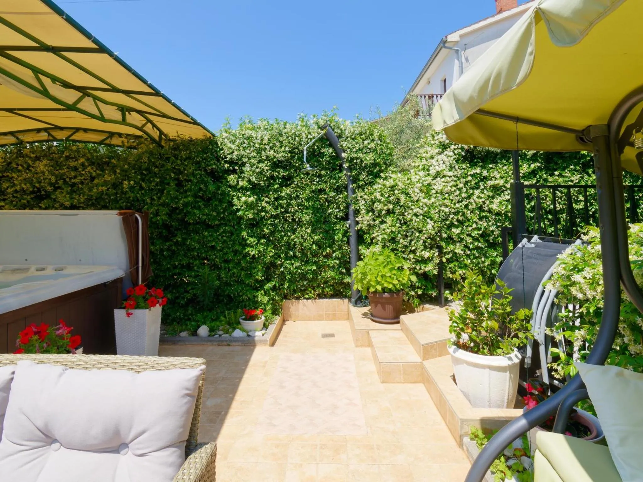 Garden in Holiday Home Nevena by Rent Istria