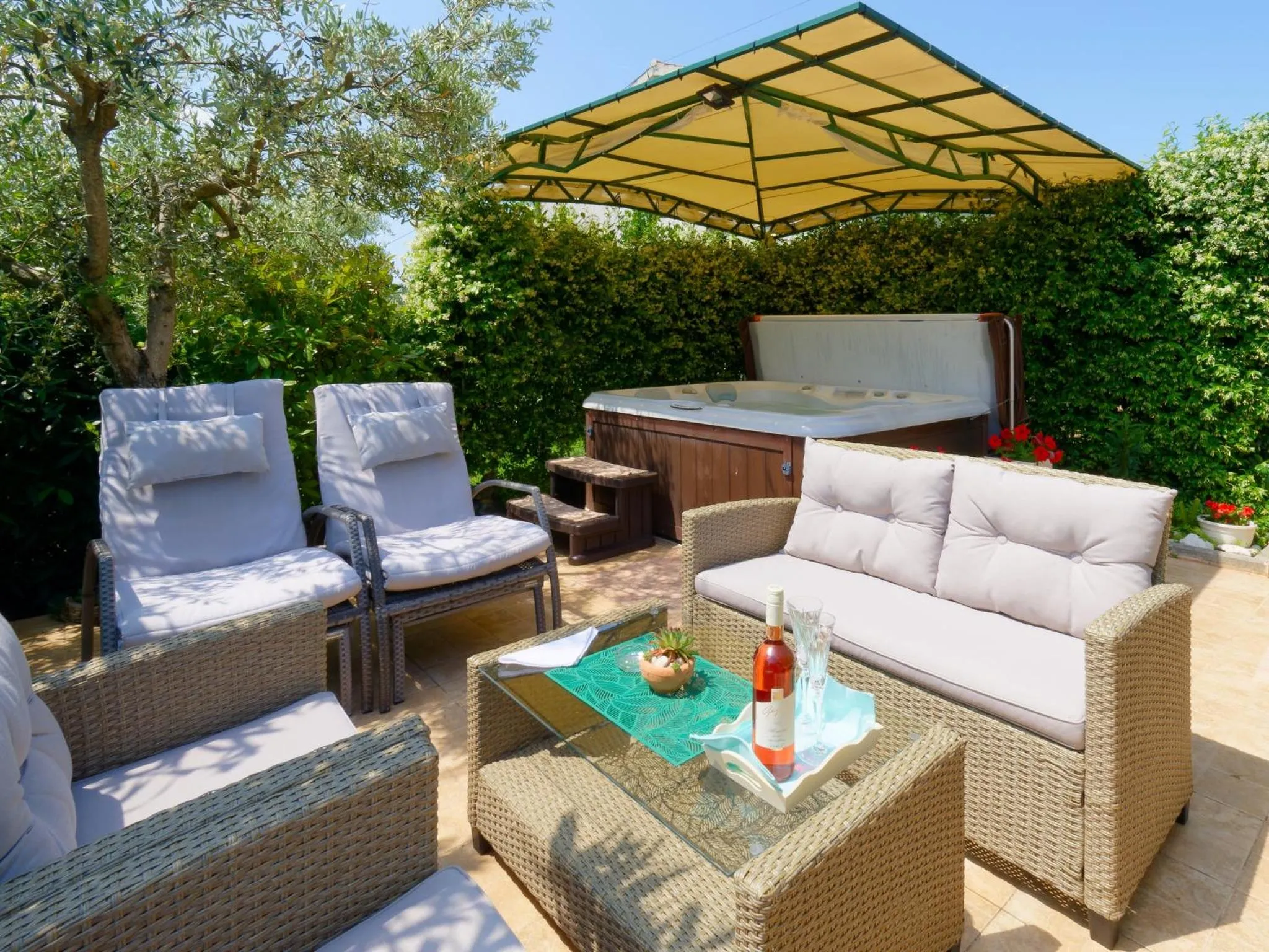 Garden in Holiday Home Nevena by Rent Istria
