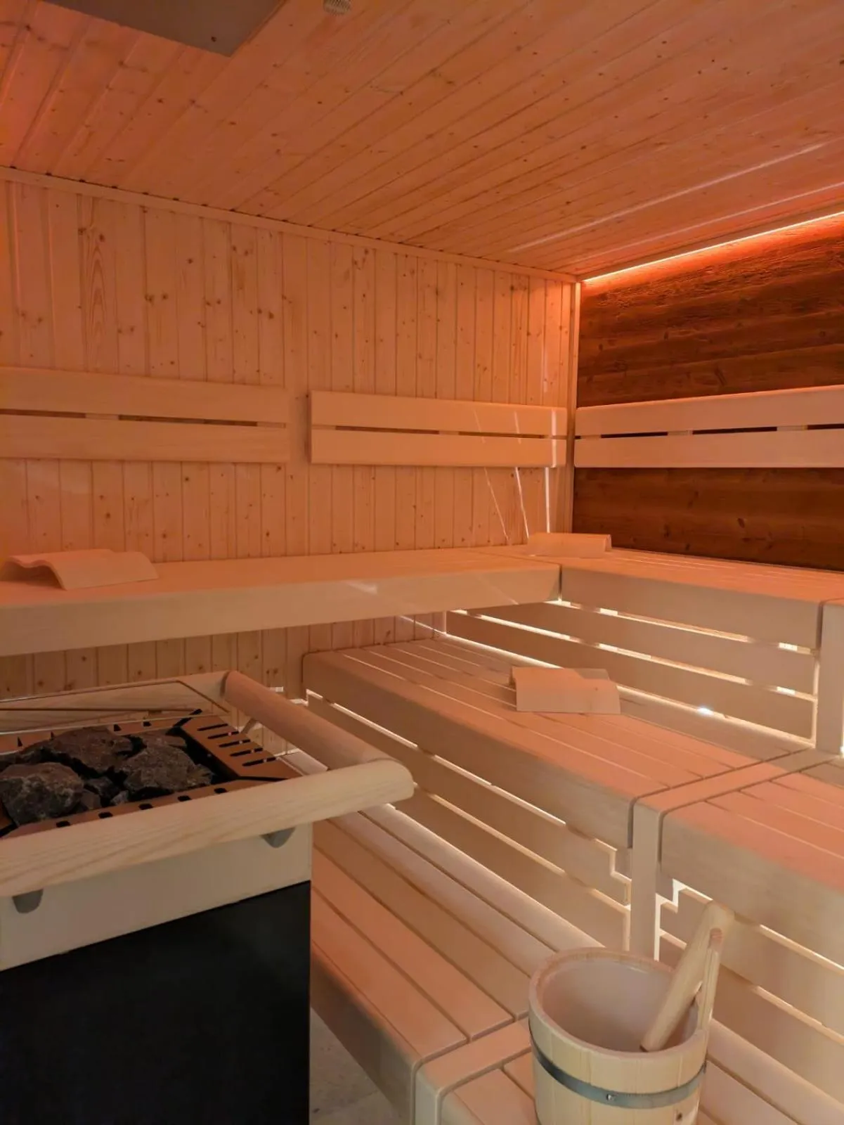 Sauna in Seehotel Ecktannen