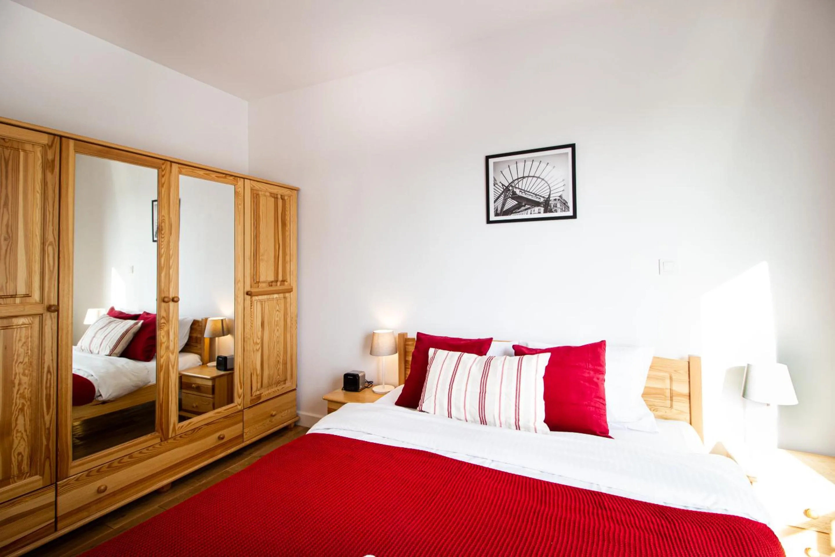 Bed in Krasińskiego Żoliborz Stylish Apartment by BookingHost