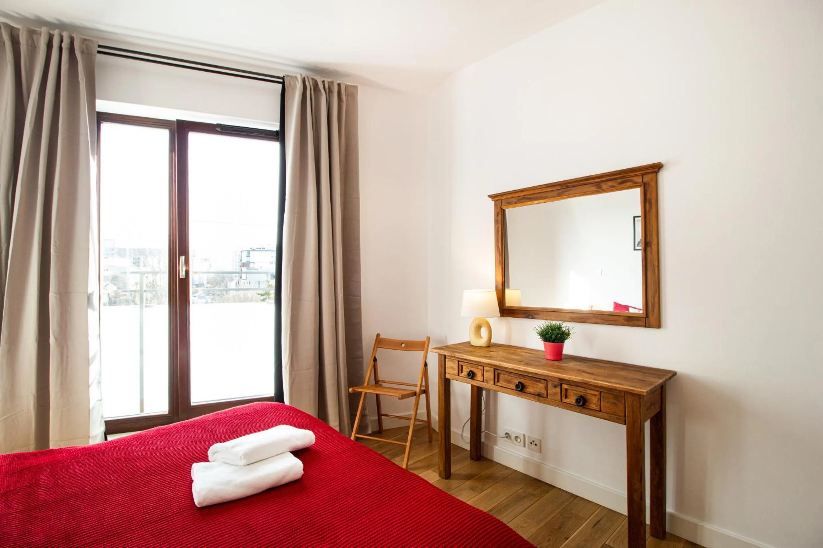 Bed in Krasińskiego Żoliborz Stylish Apartment by BookingHost