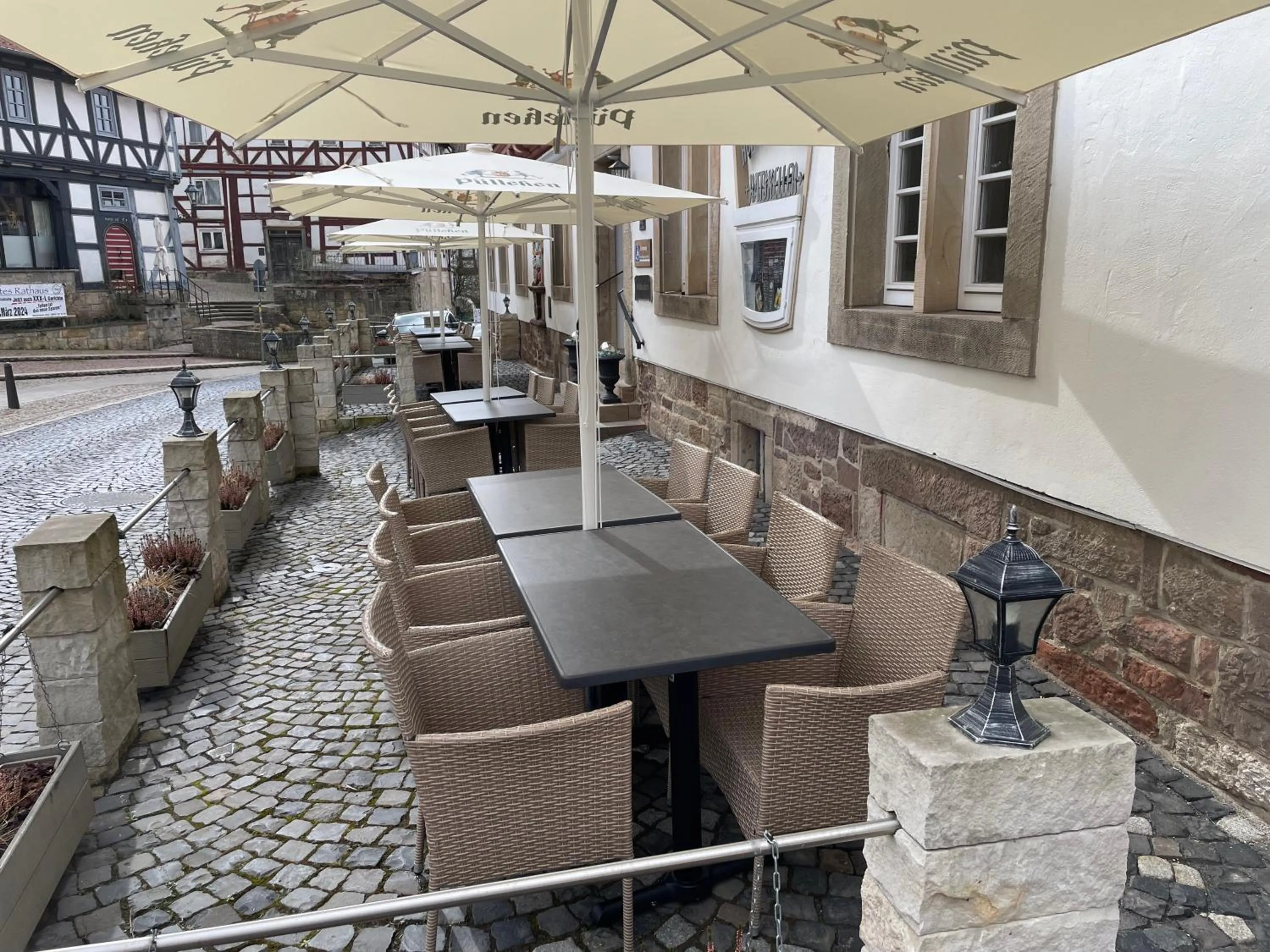Balcony/Terrace in Altes Rathaus Hotel-Restaurant-Café