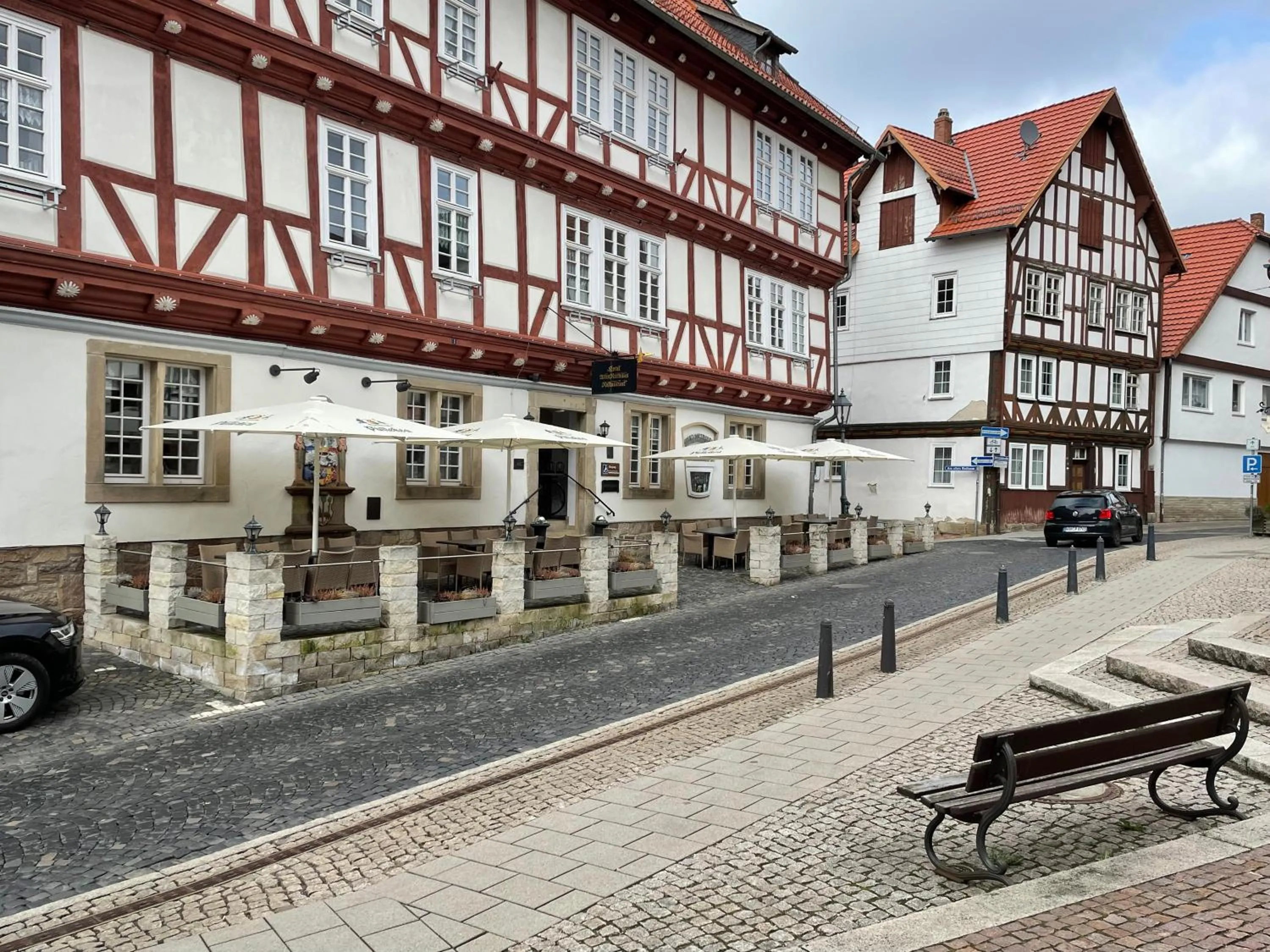 Balcony/Terrace in Altes Rathaus Hotel-Restaurant-Café