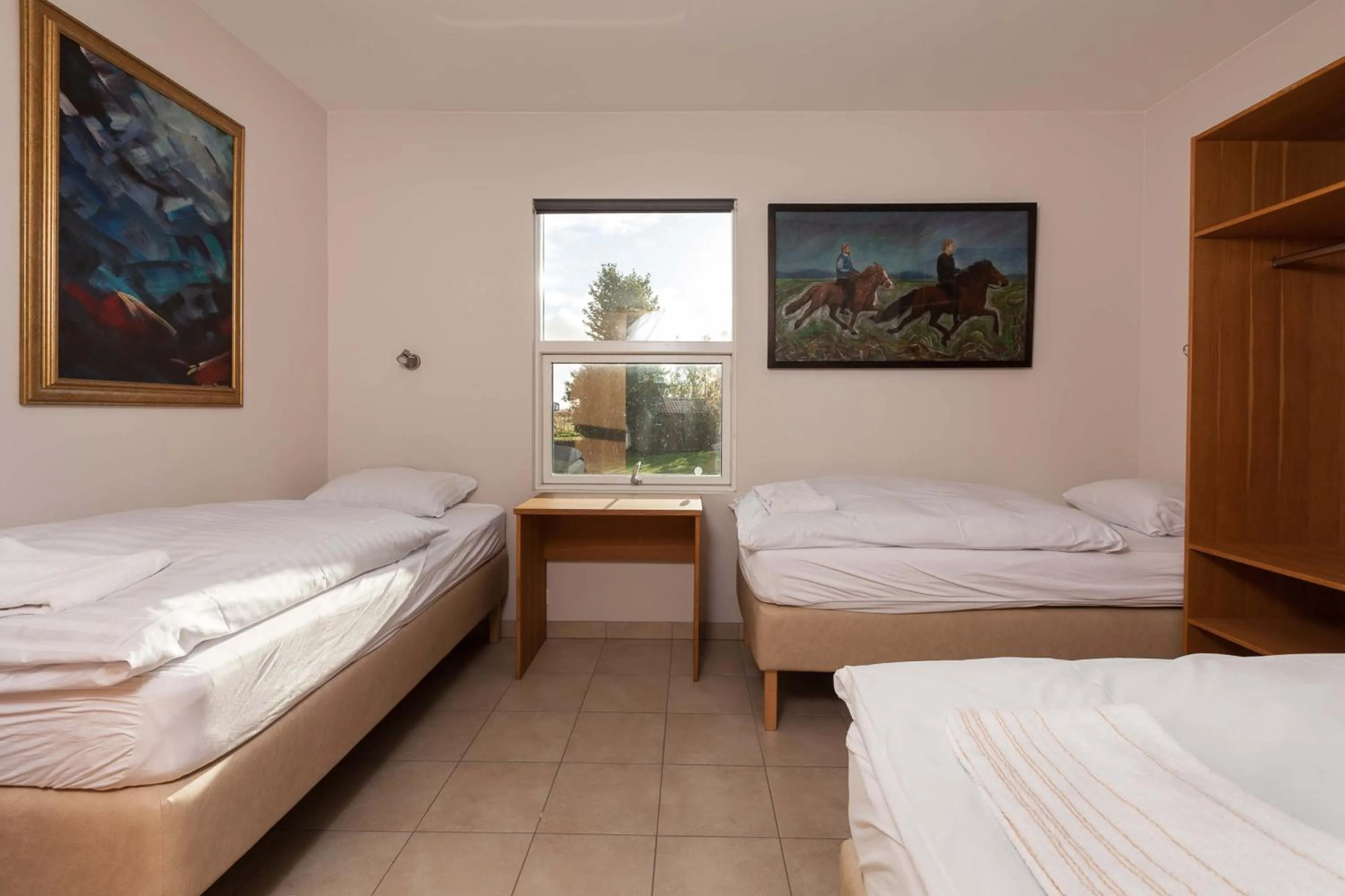 Bedroom, Bed in Guesthouse Eldhestar