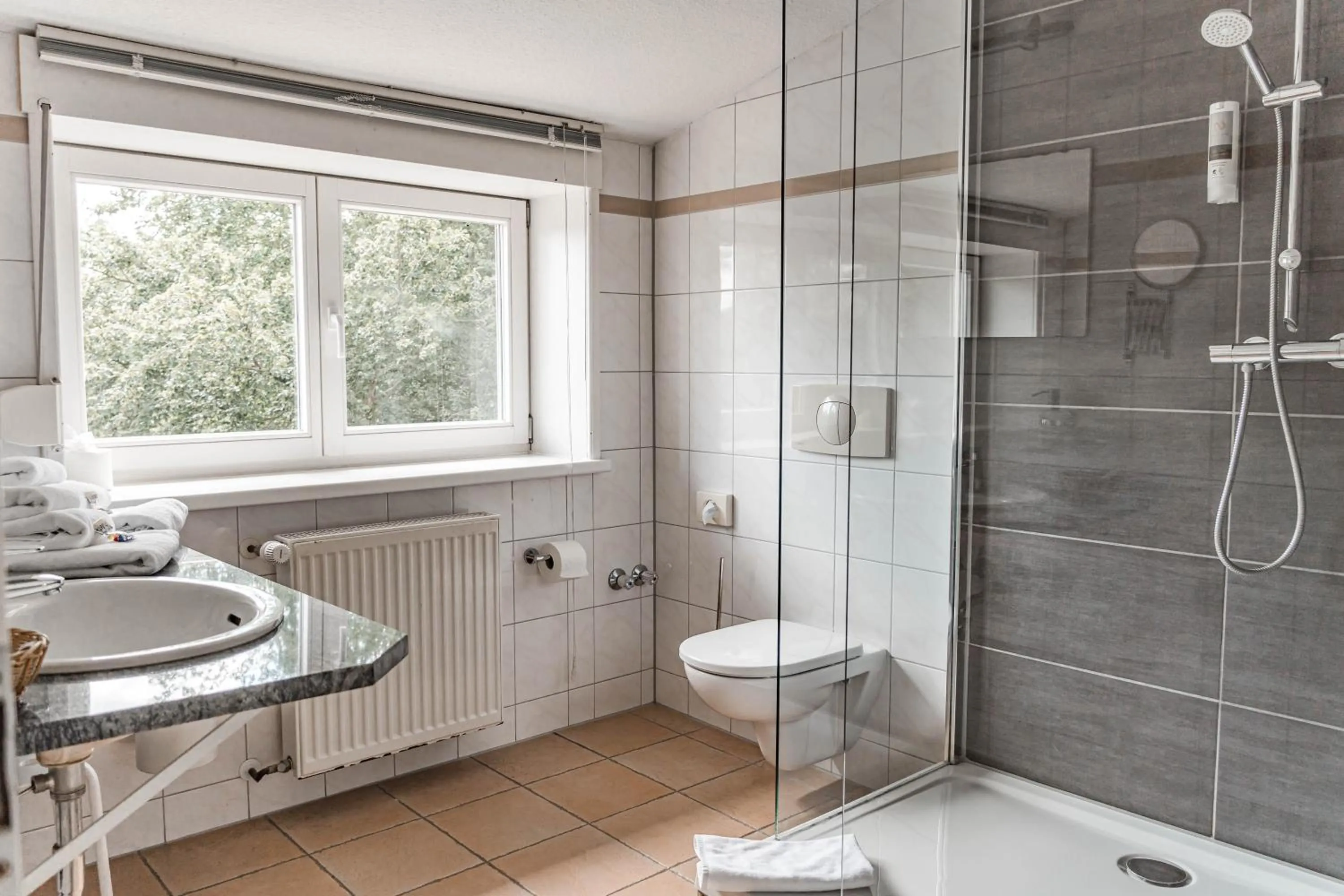 Bathroom in Wellness- & Sporthotel Haus am See