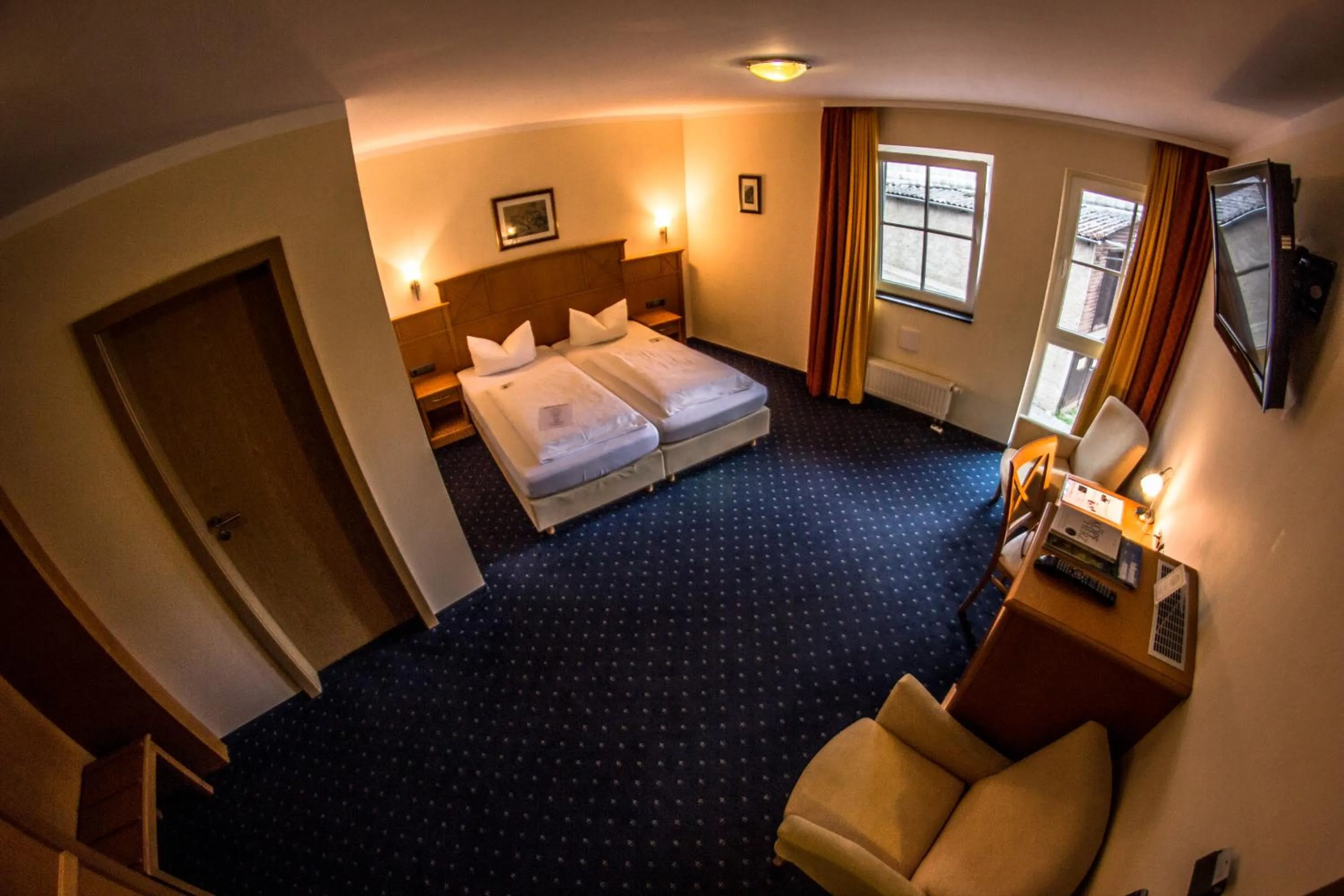 Photo of the whole room, Bed in Hotel Blaue Ecke