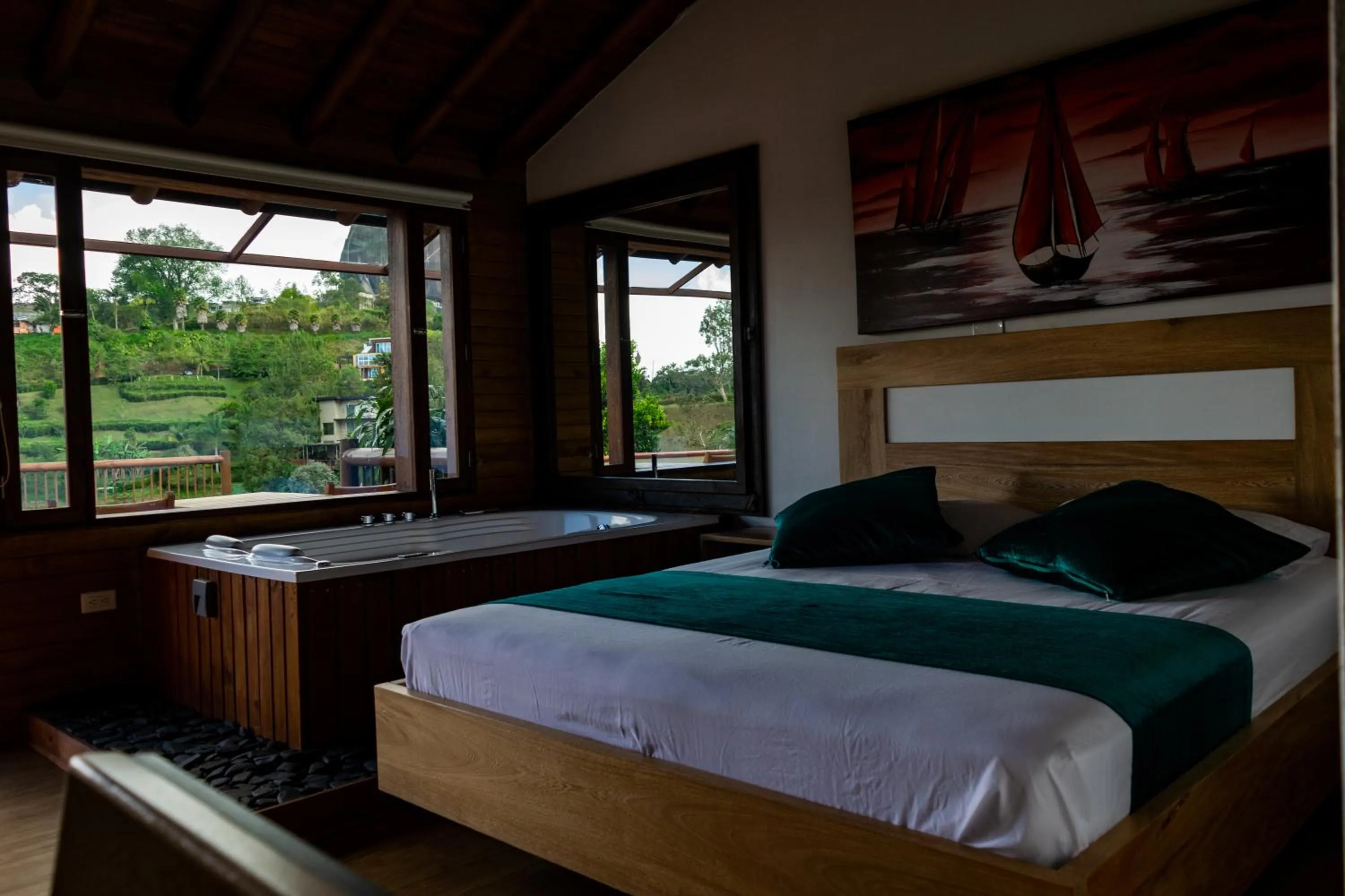 Photo of the whole room, Bed in Sotavento Cabañas