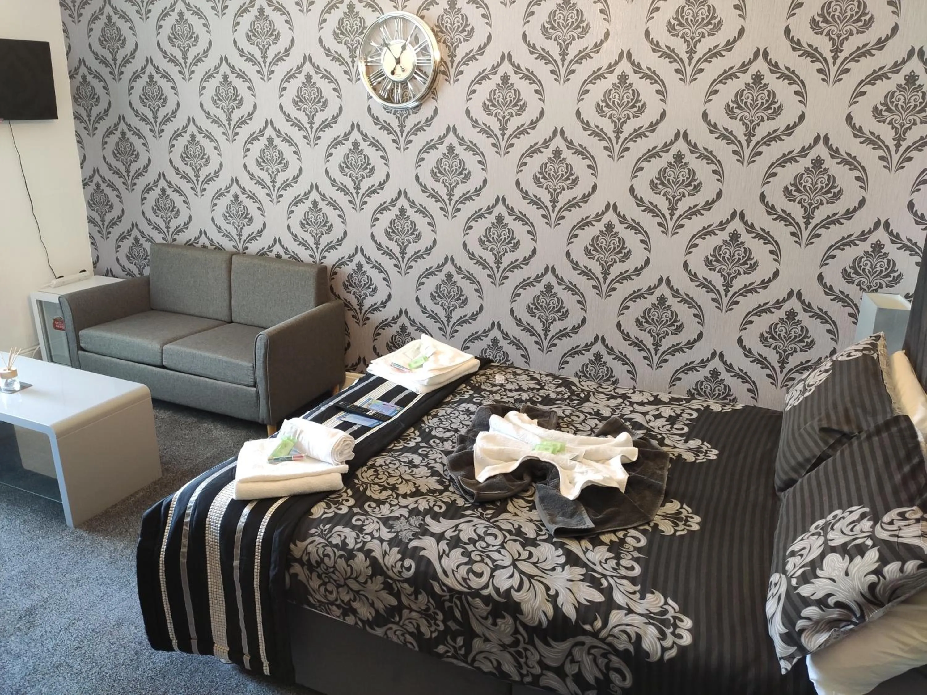 Bed in Mardi Gras Hotel