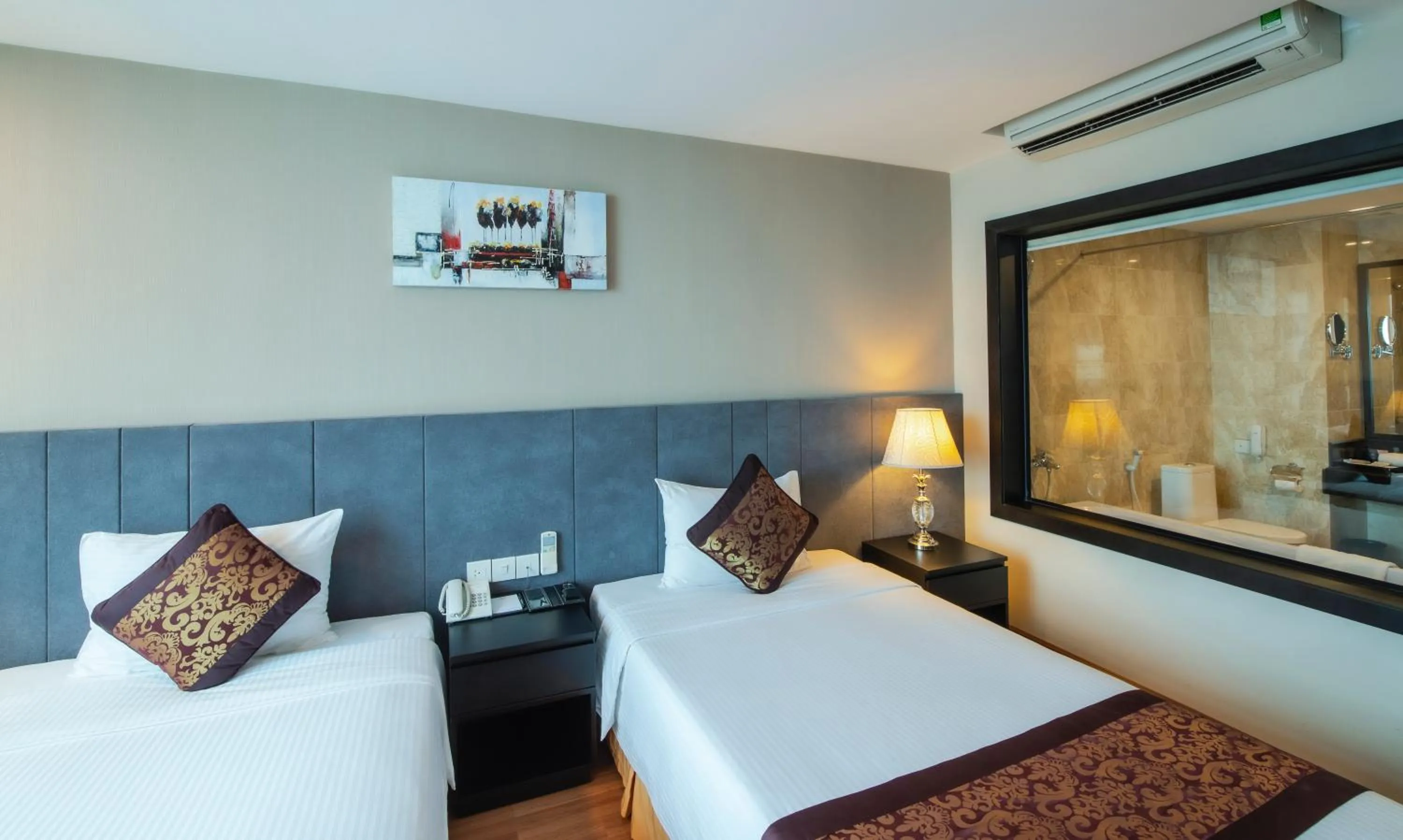 Bed in Muong Thanh Grand Da Nang Hotel