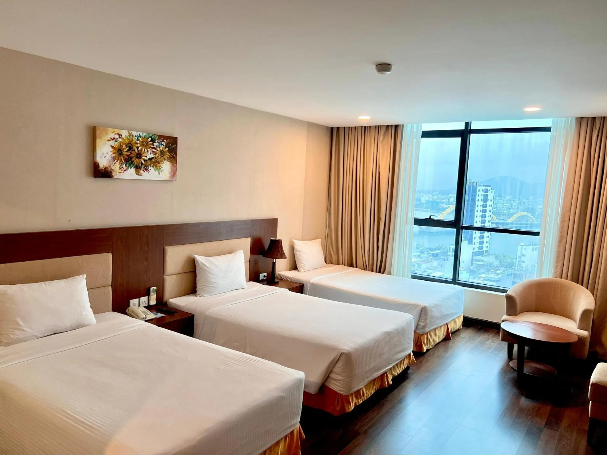 Bed in Muong Thanh Grand Da Nang Hotel