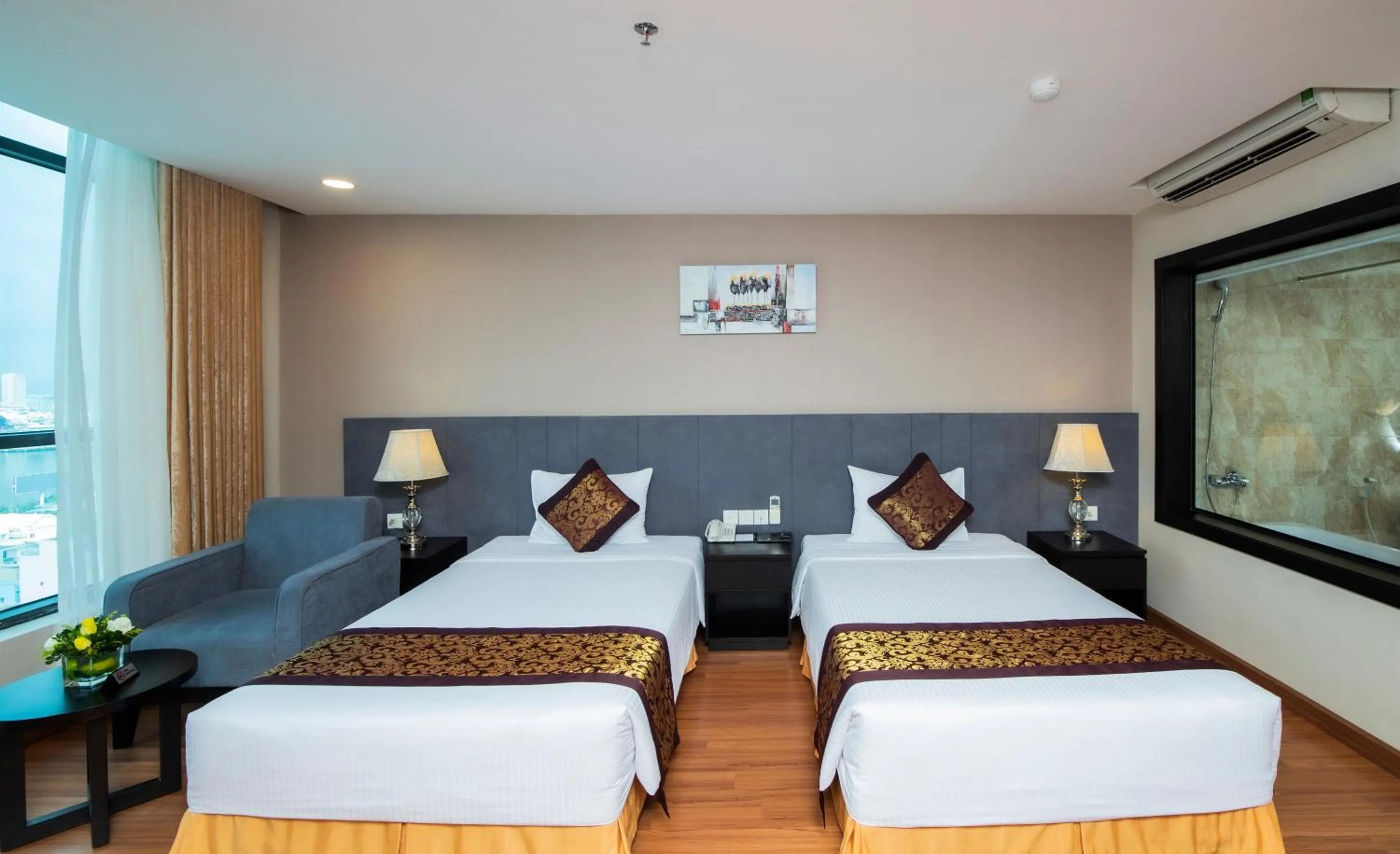 Bed in Muong Thanh Grand Da Nang Hotel