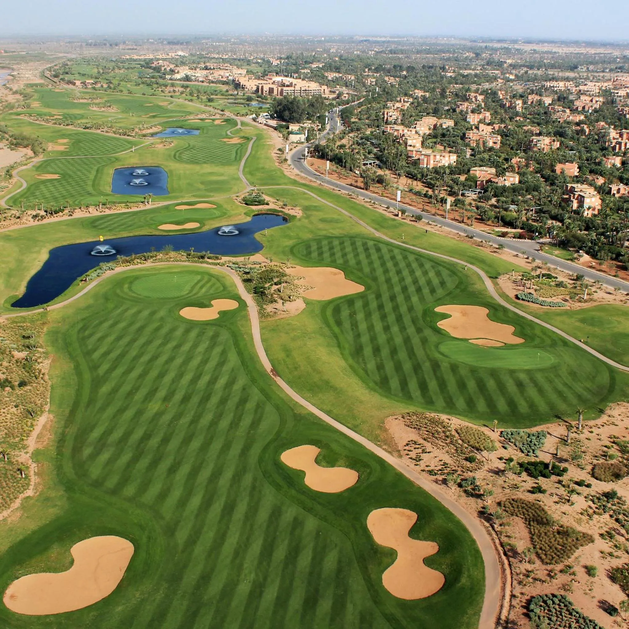 Bird's eye view, Bird's-eye View in Golf Club Rotana Palmeraie