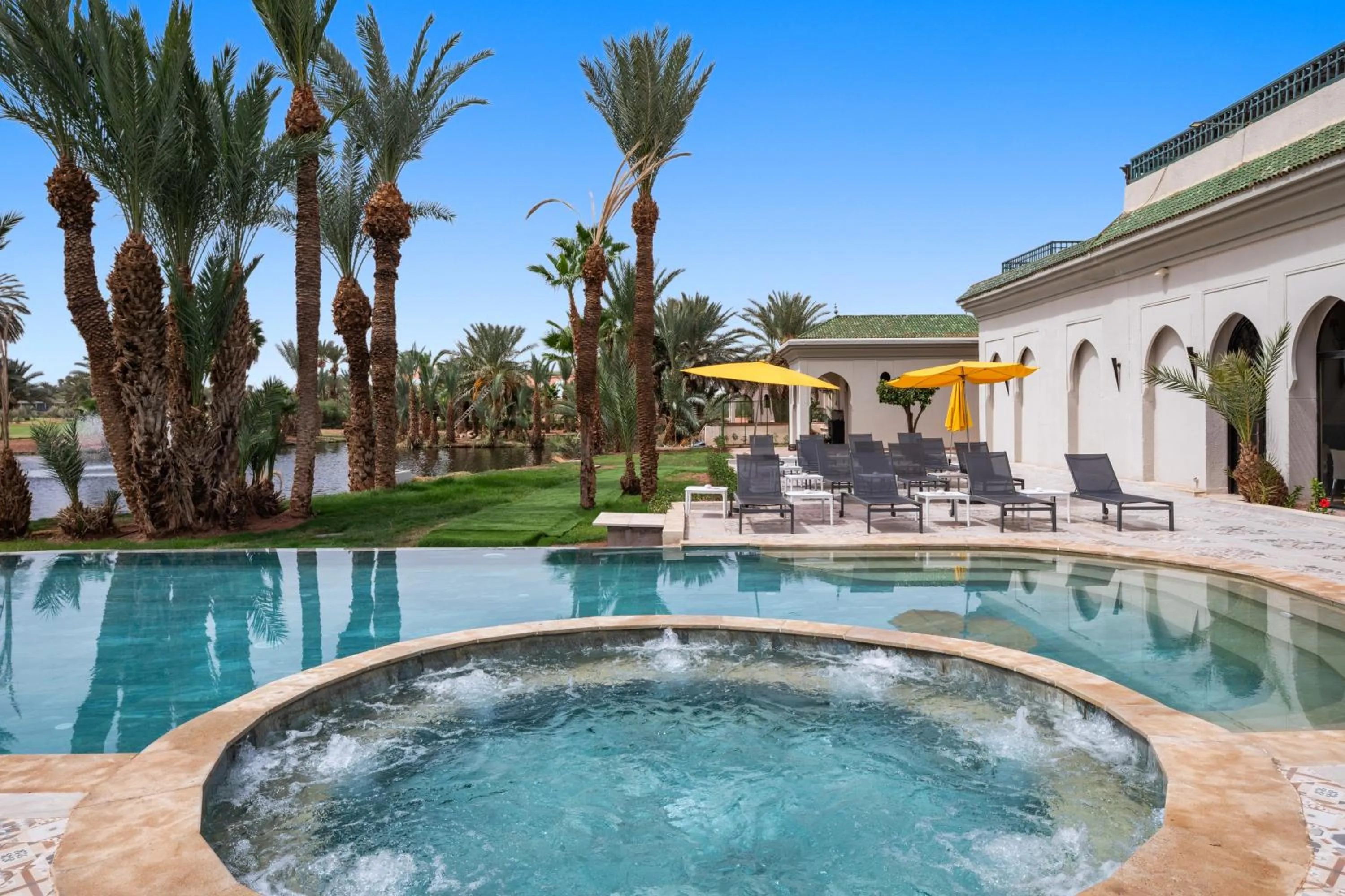 Pool view in Palmeraie Golf Suites By Pickalbatros