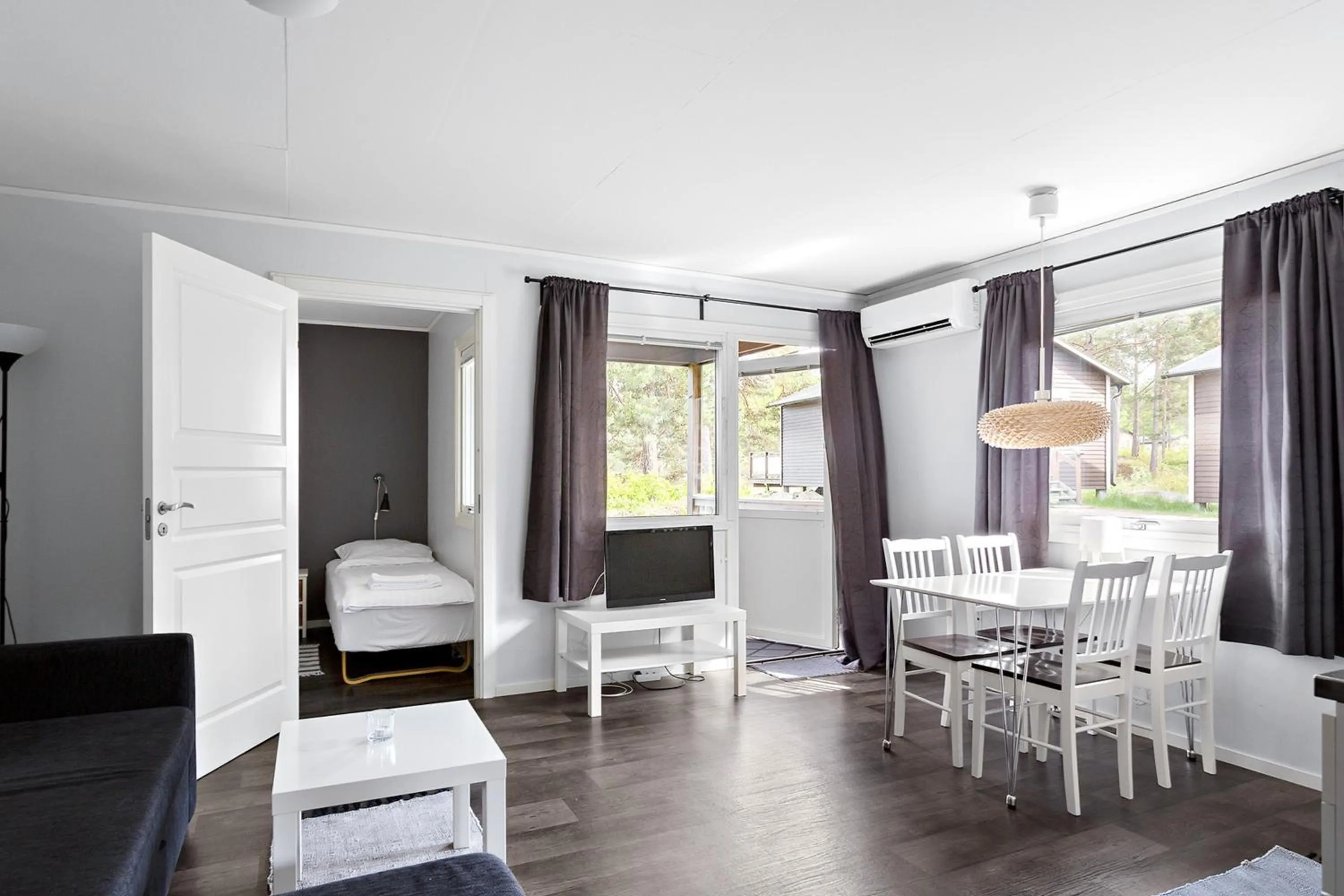 Living room, Bed in First Camp Gunnarsö-Oskarshamn