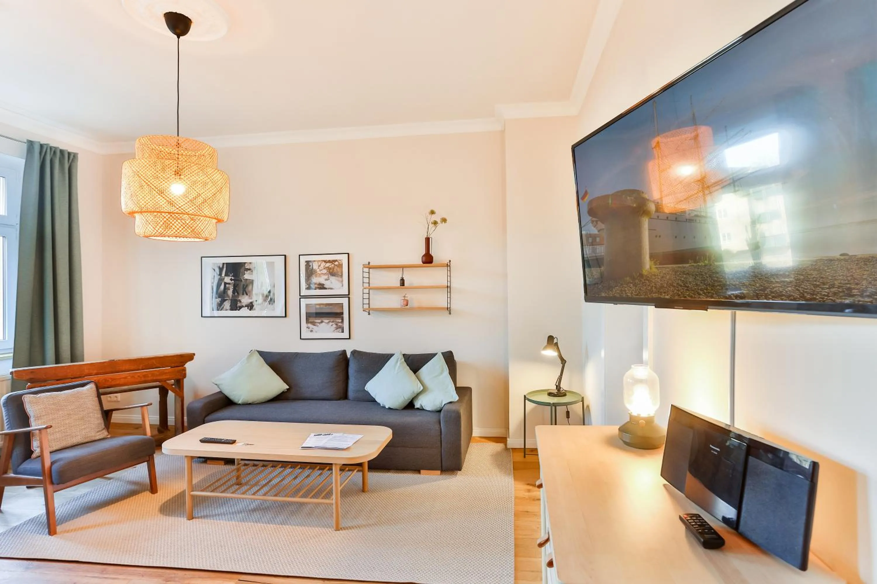 Living room in Ferienwohnung an der Brunnenaue