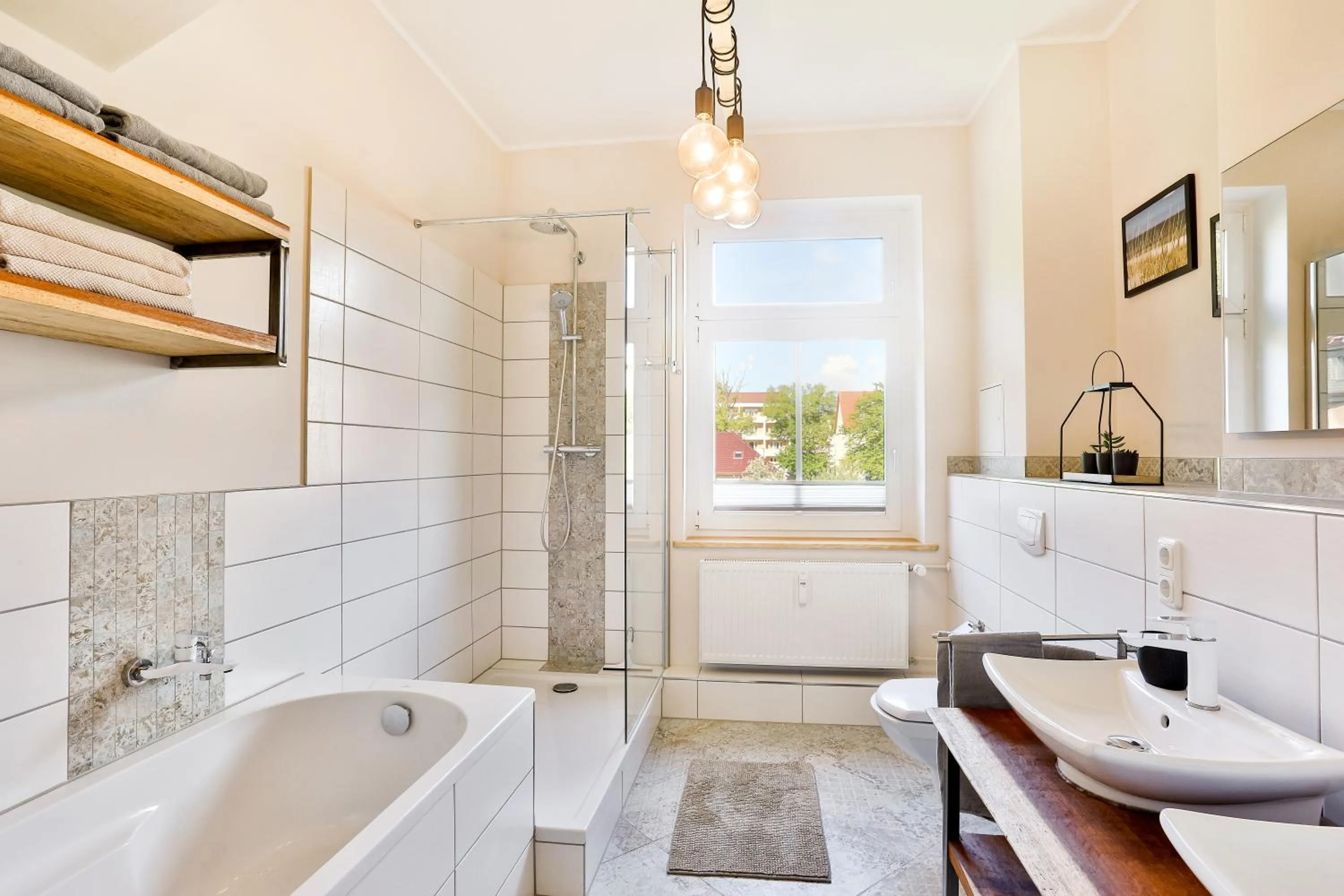 Bathroom in Ferienwohnung an der Brunnenaue
