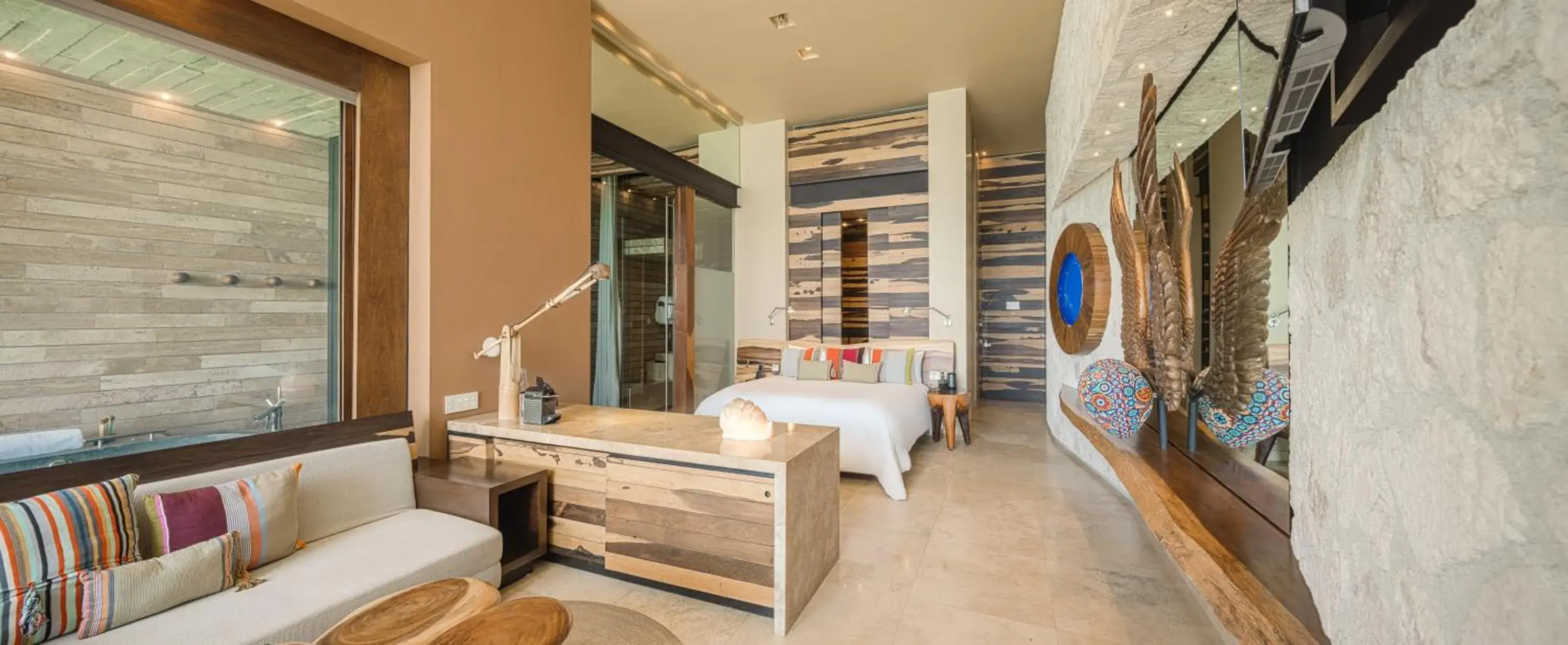 Seating area, Bed in La Casa de la Playa by Xcaret- All Inclusive Adults Only Seating area, Bed in La Casa de la Playa by Xcaret- All Inclusive Adults Only