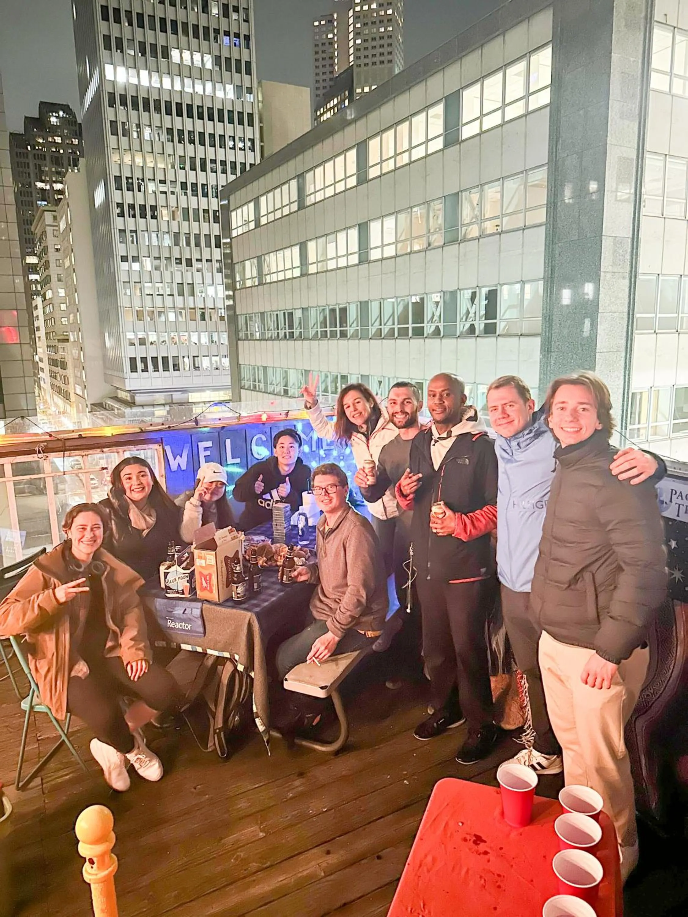 group of guests in ITH San Francisco Pacific Tradewinds Backpacker Hostel