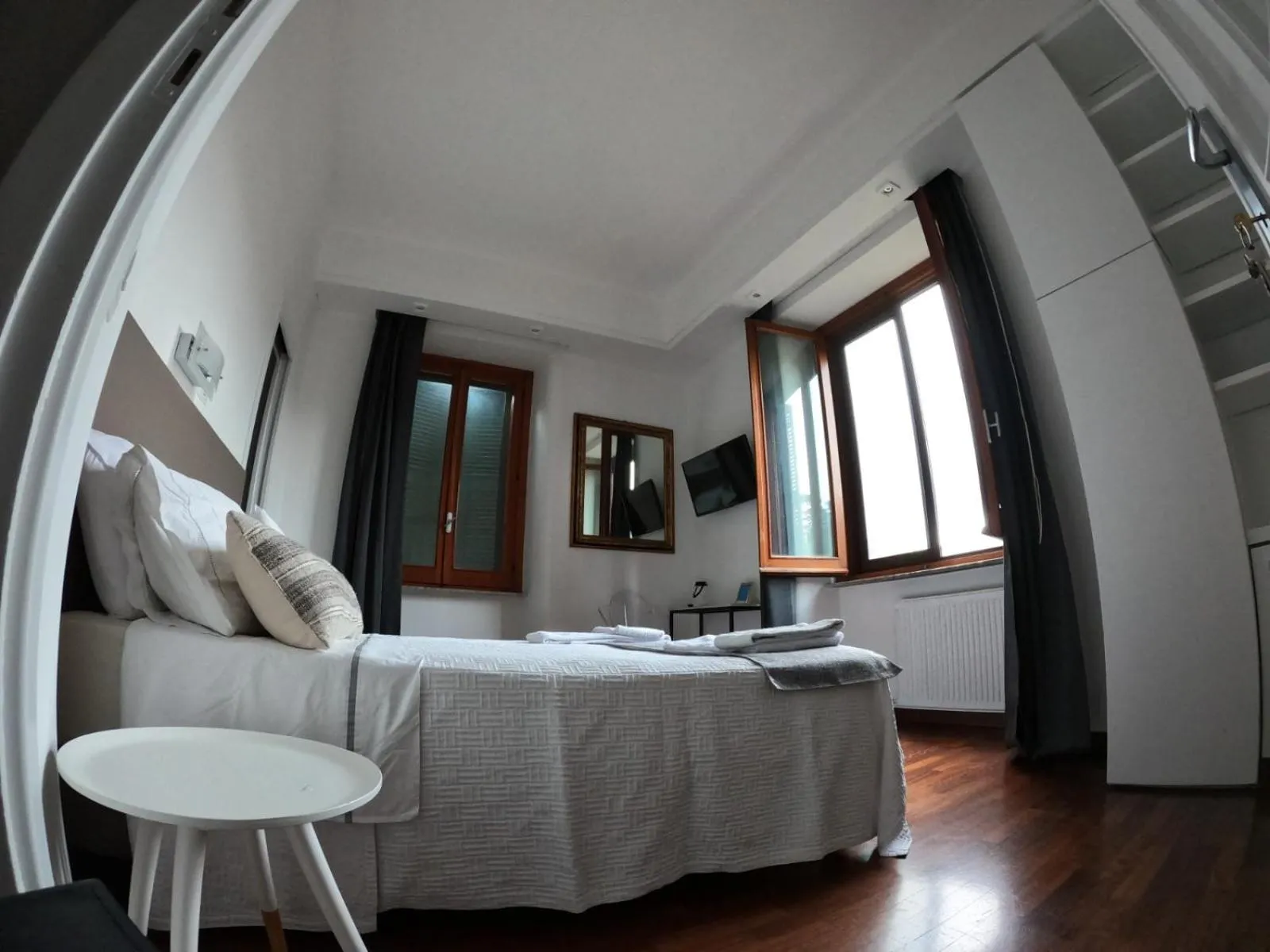 Photo of the whole room, Bed in EMI's Guest House