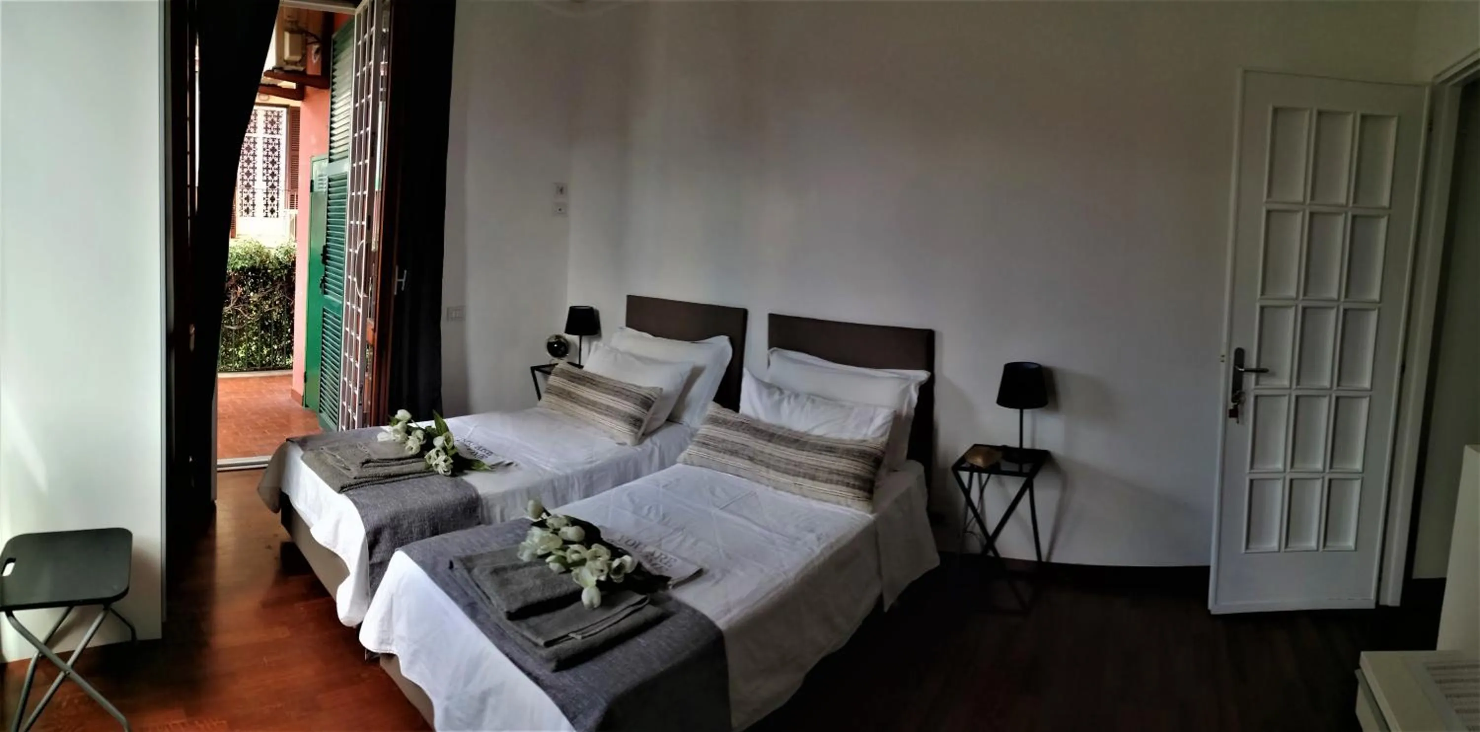 Photo of the whole room, Bed in EMI's Guest House