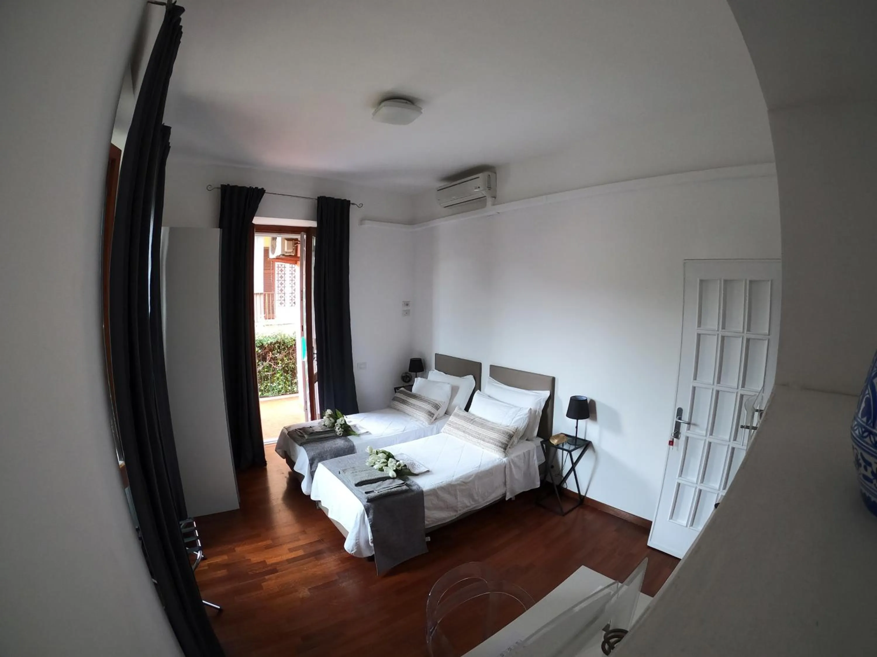 Photo of the whole room, Bed in EMI's Guest House