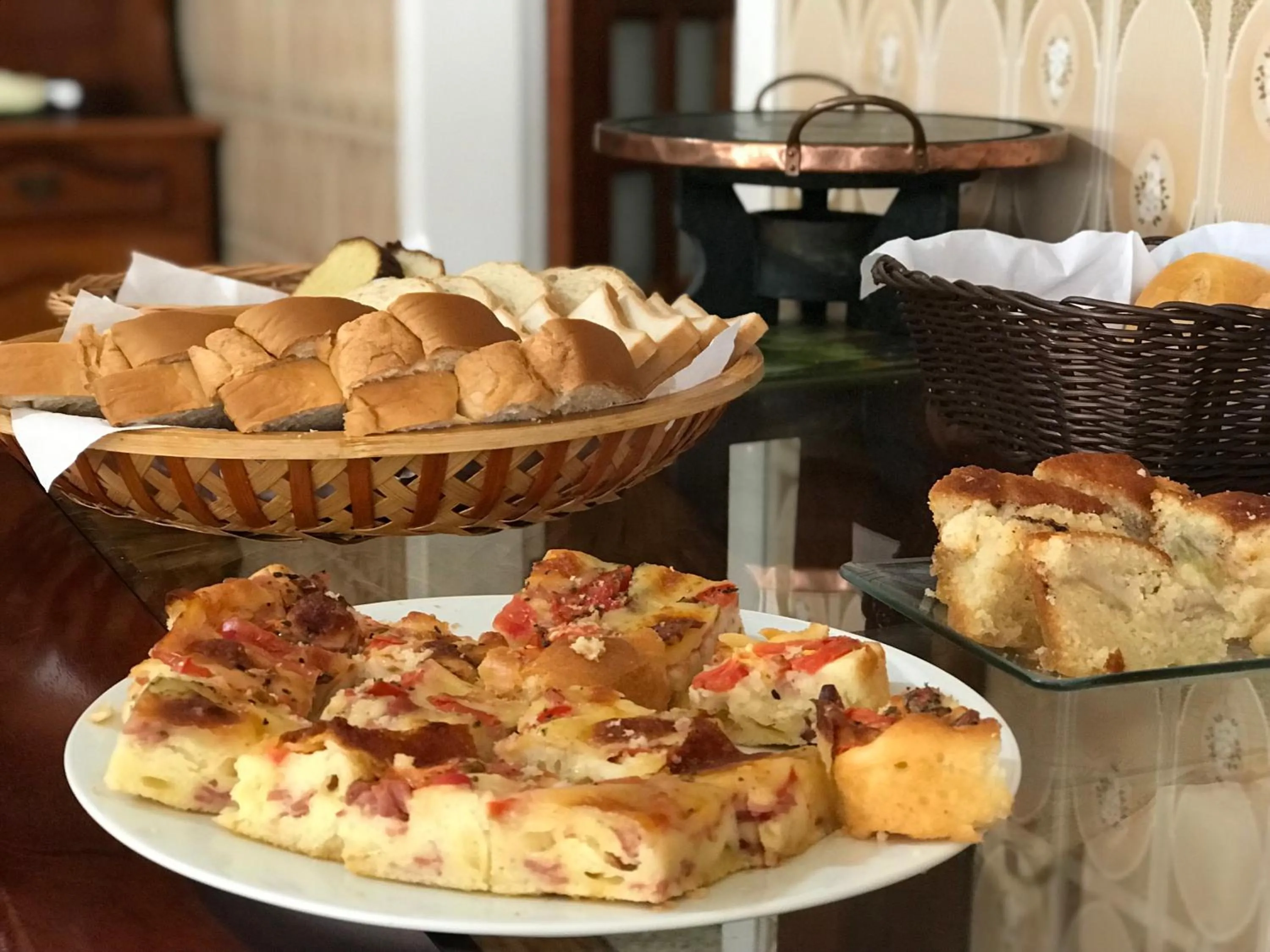 American breakfast in Pousada UpSerra