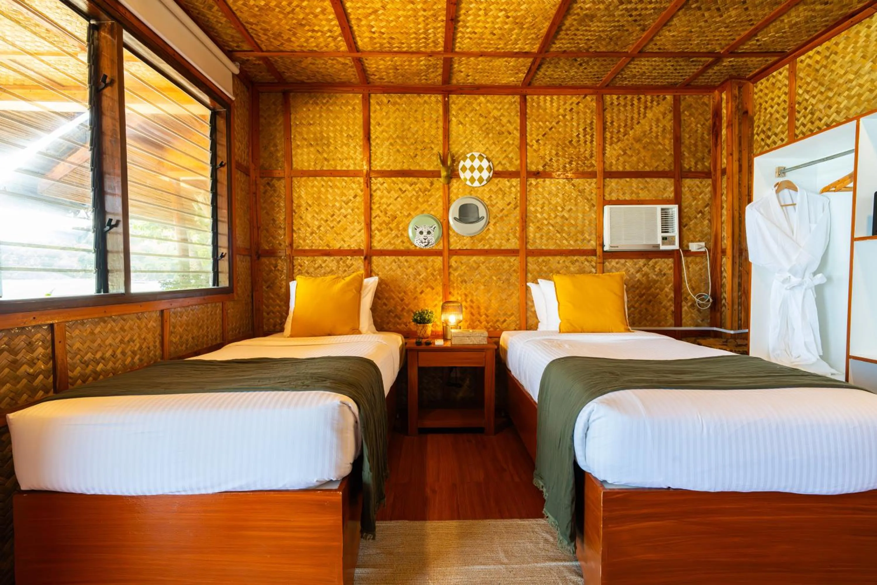 Bed in Beach Huts El Nido