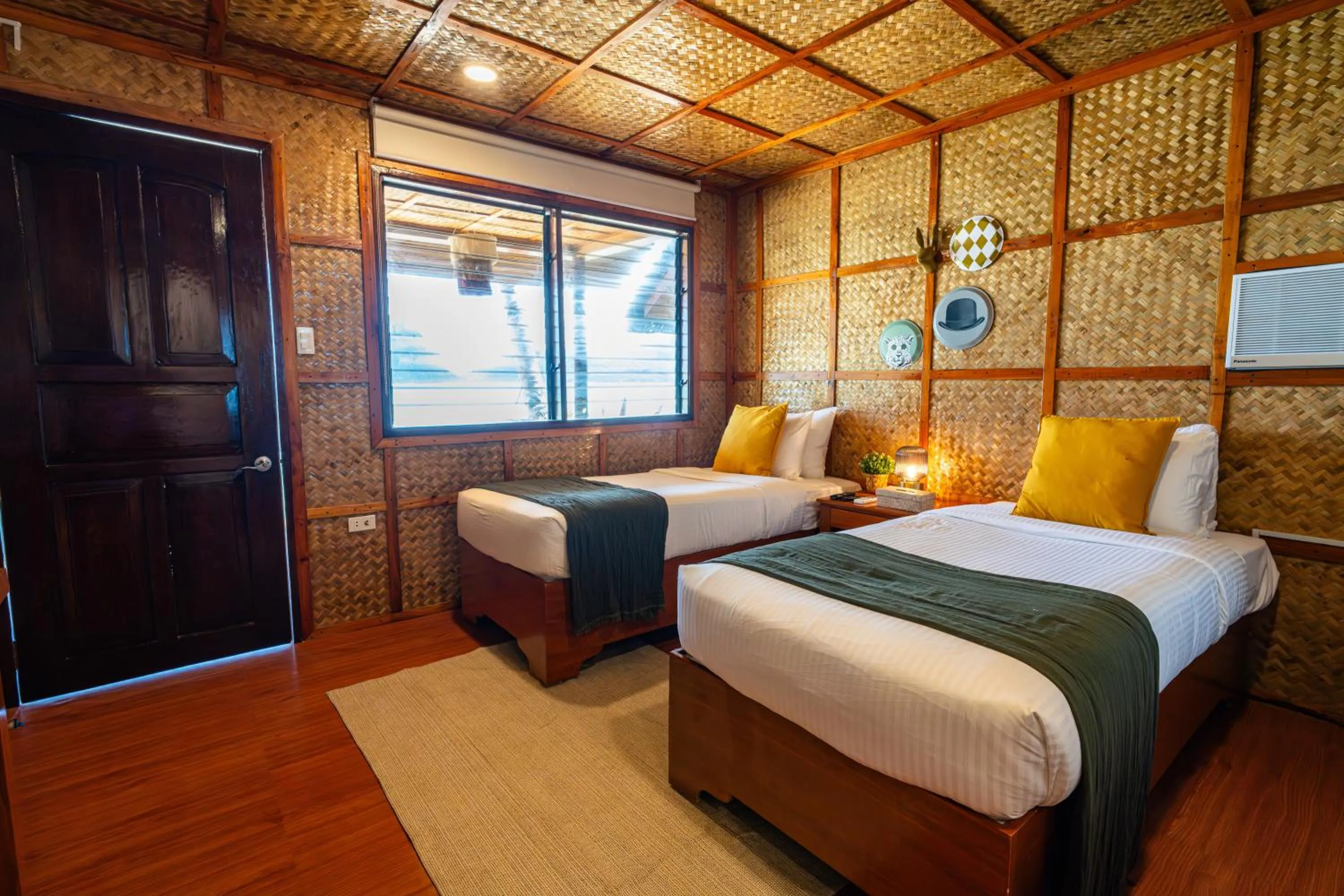 Bed in Beach Huts El Nido