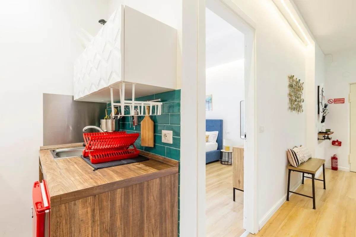 Kitchen or kitchenette in Tufo Giallo Rooms