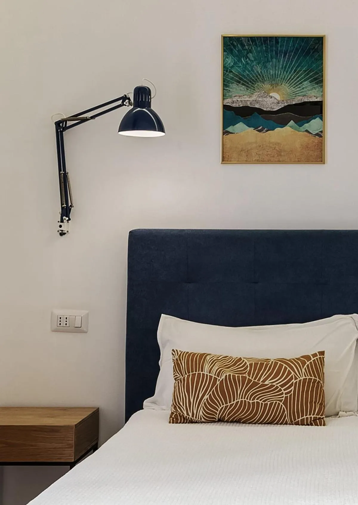 Bed in Tufo Giallo Rooms