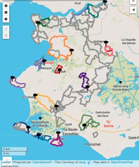 Cycling in Aux portes de Pornichet, Chambres d'hôtes Ty'Sacha