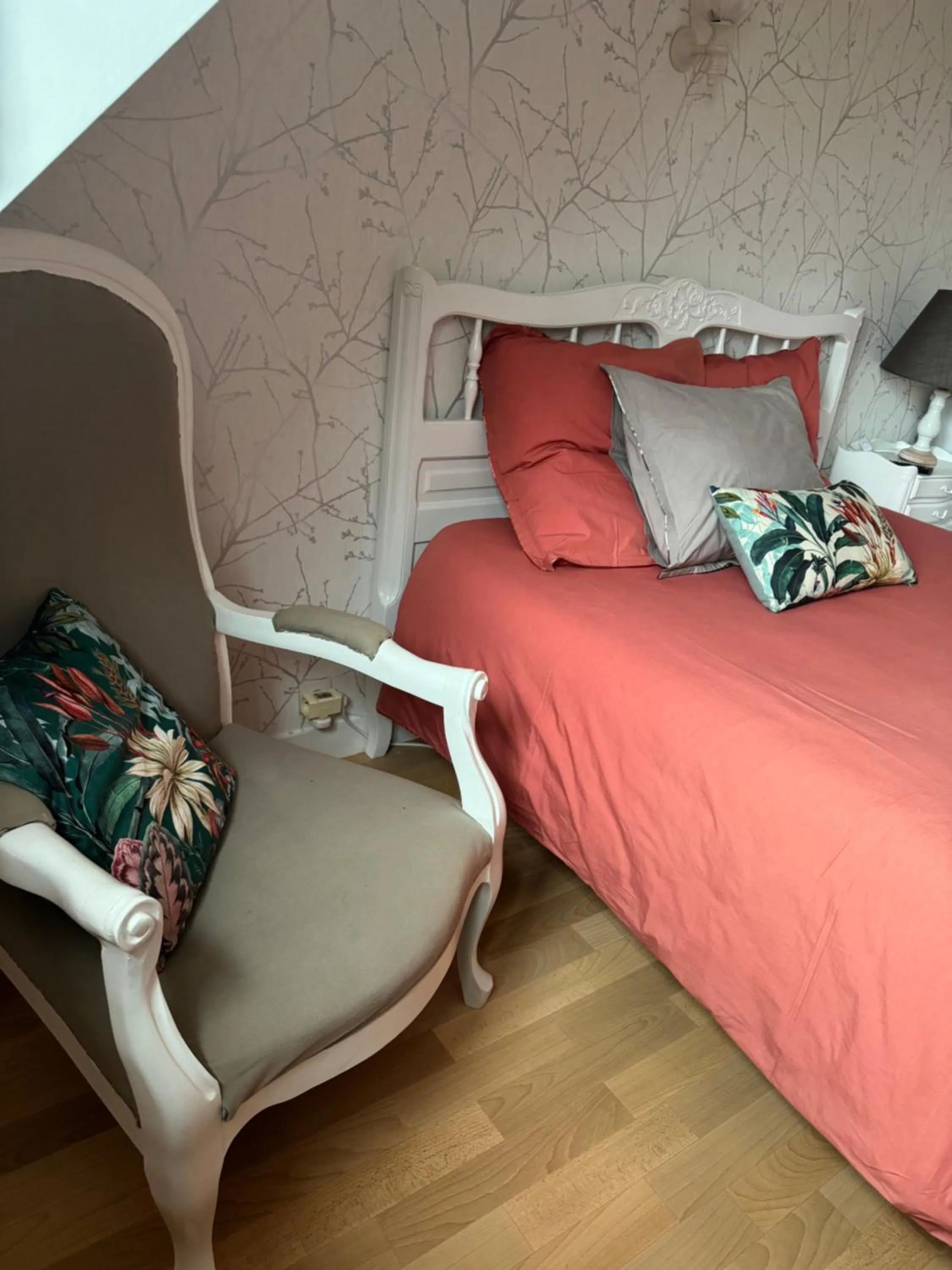 Bedroom, Bed in Aux portes de Pornichet, Chambres d'hôtes Ty'Sacha