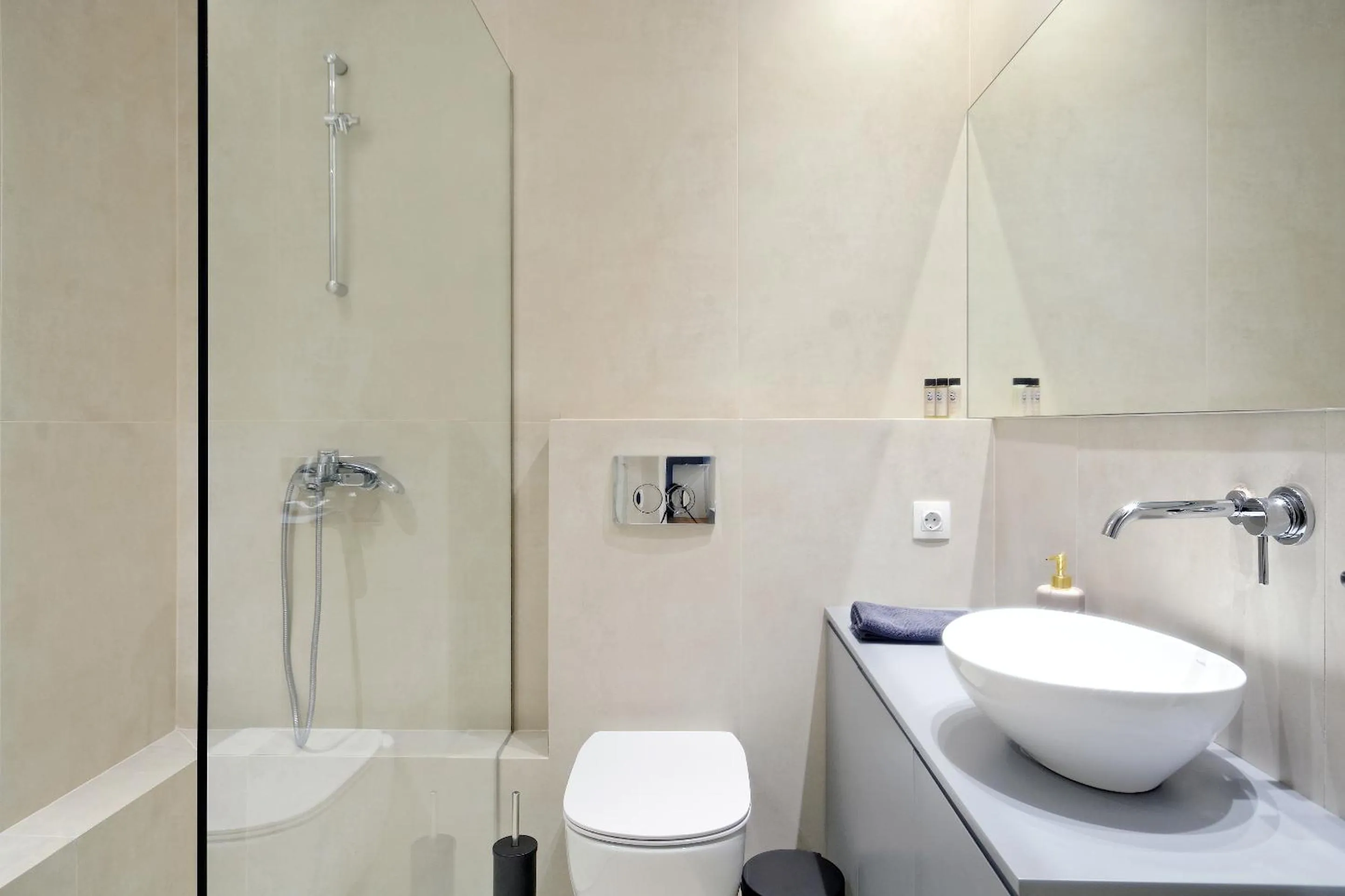 Shower in The Flirty Athens apartment