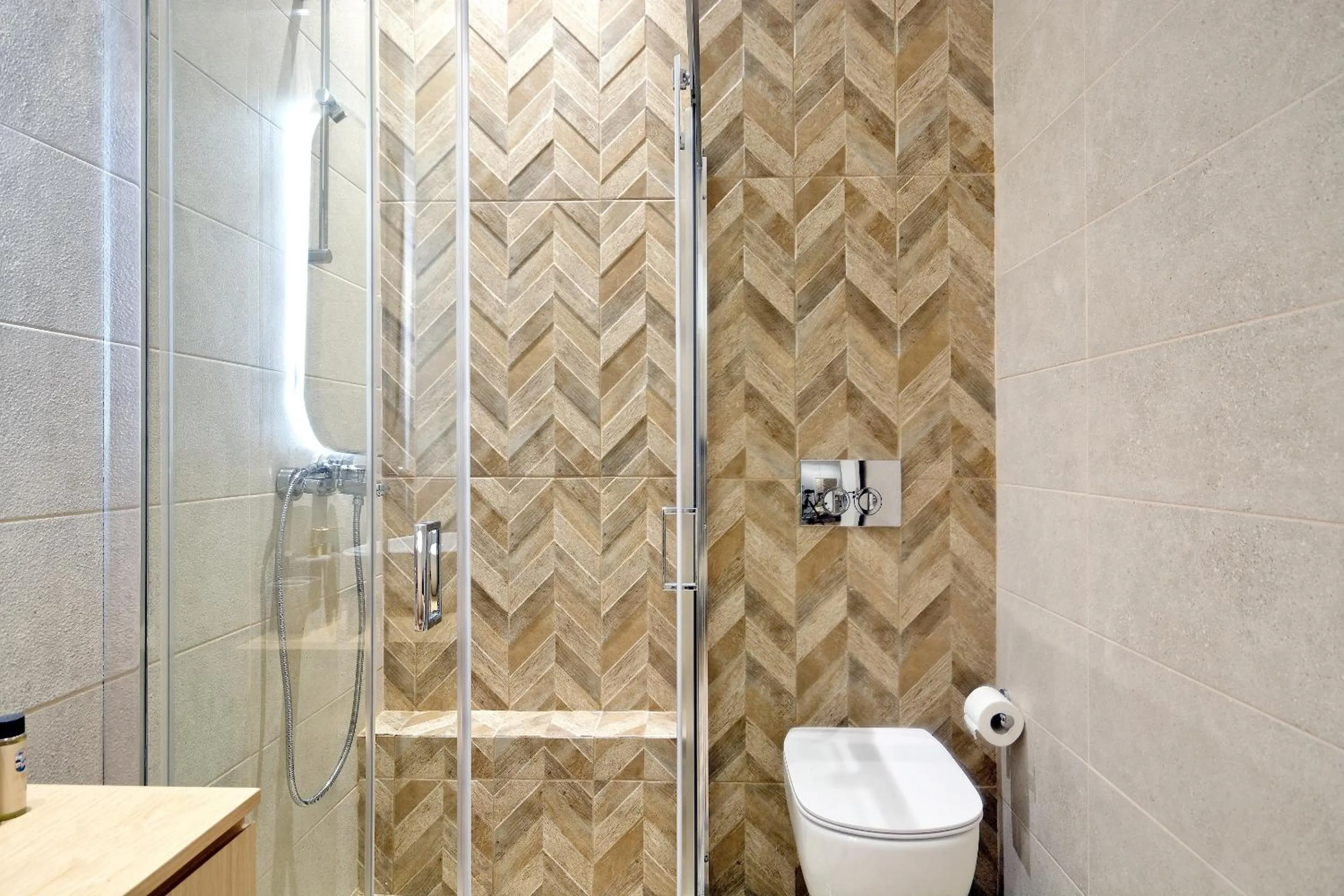 Shower in The Flirty Athens apartment